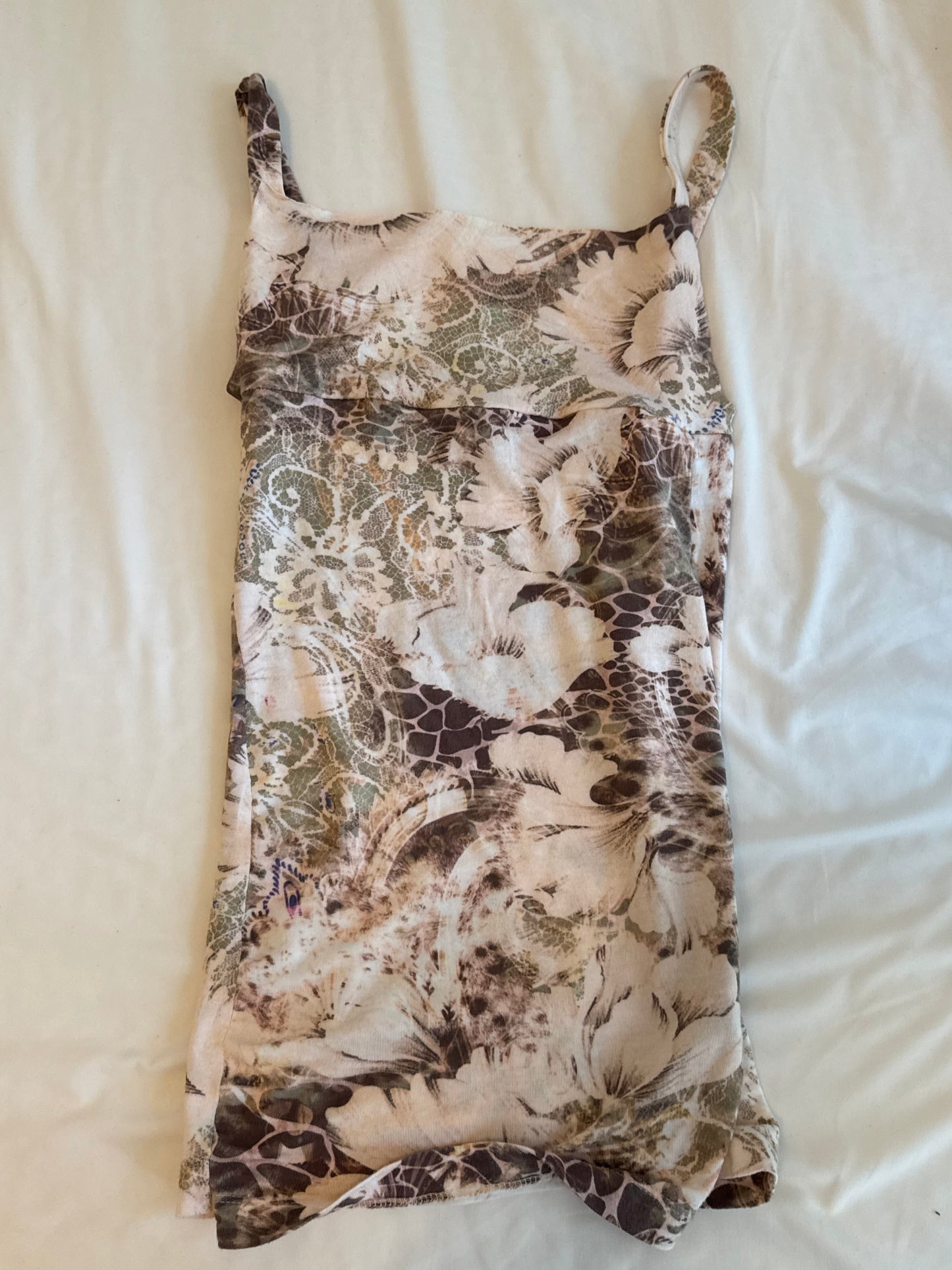 Floral Beige Cami Top