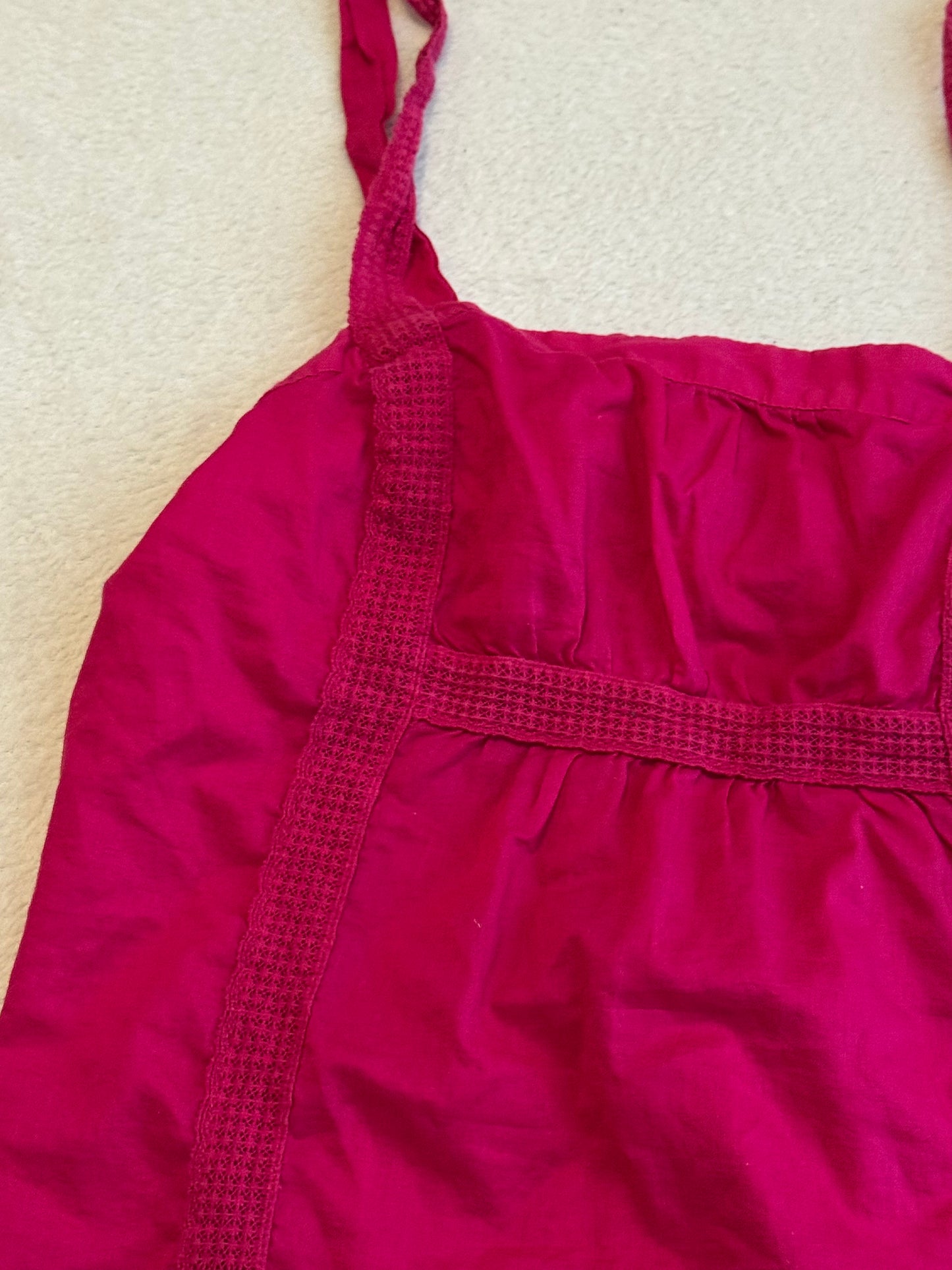 Dark Pink Babydoll Top