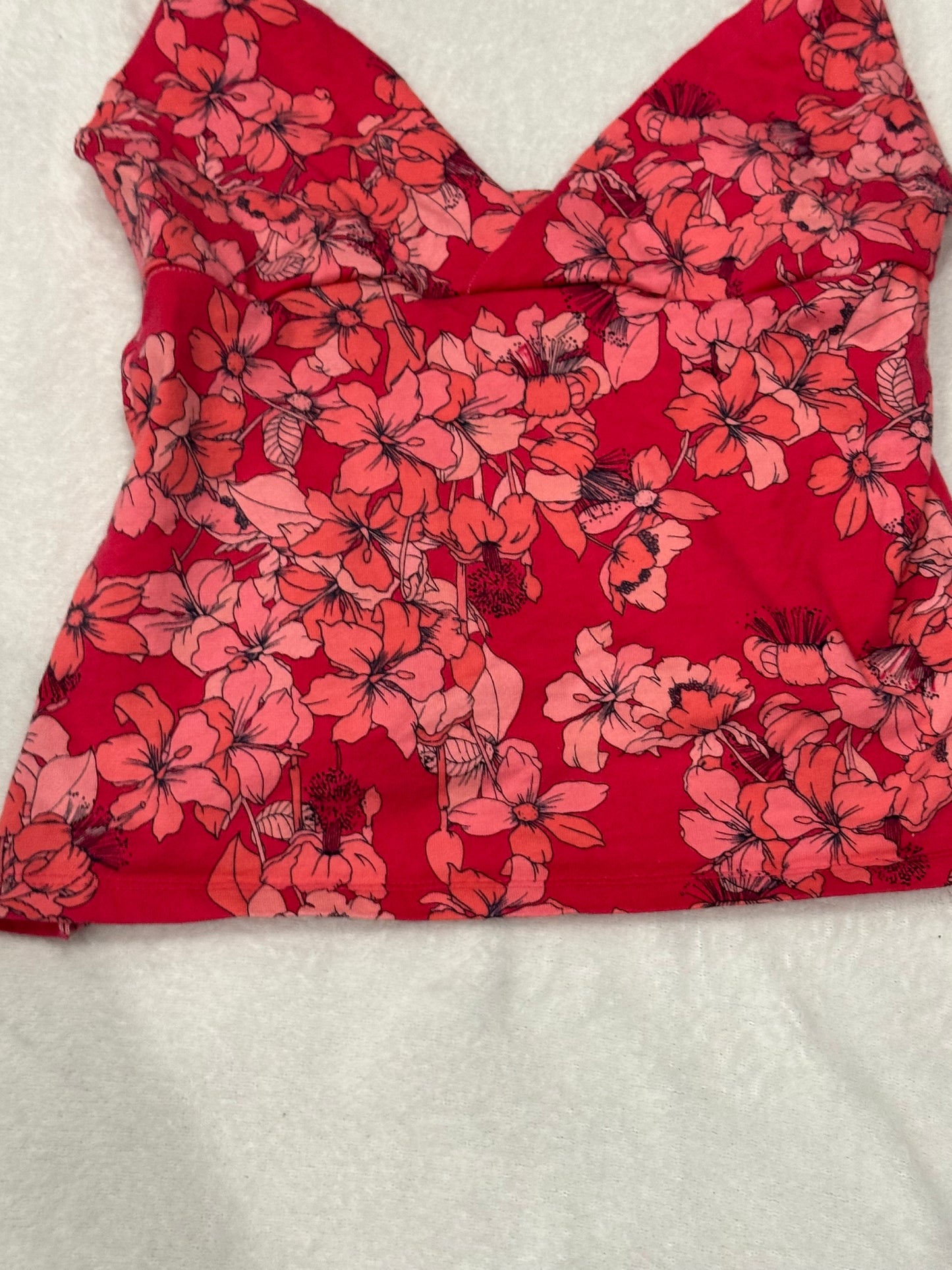 Pink and Red Floral Cami