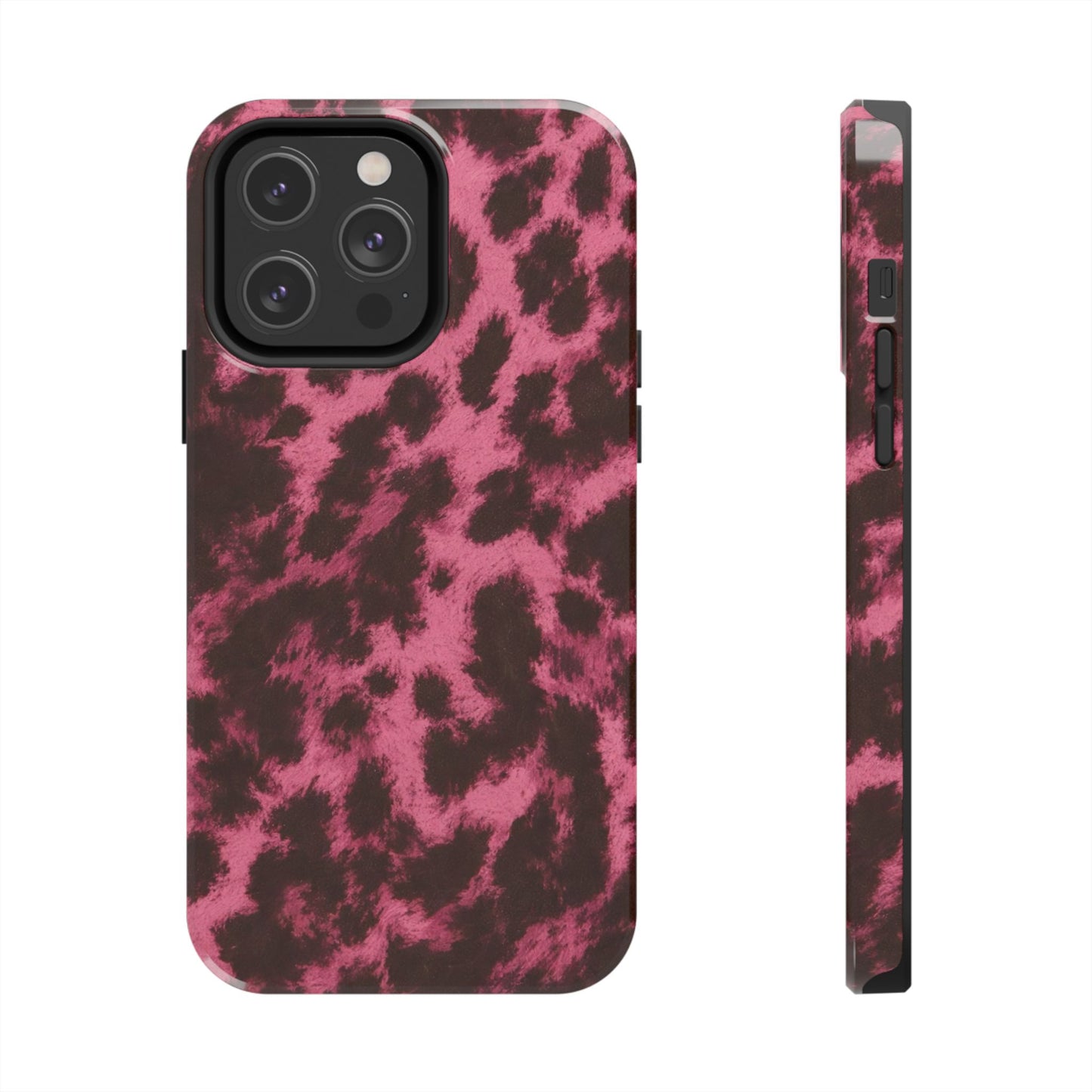 Pink Leopard Print - Protective Phone Case