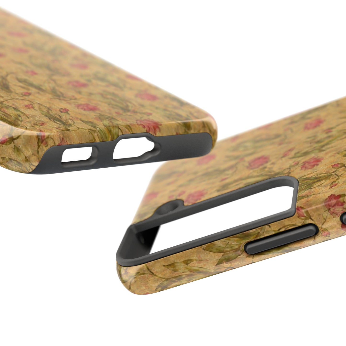 Roses on Aged Paper - Protective Phone Case