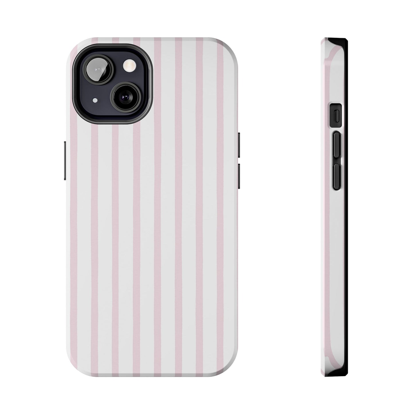Pink Vertical Stripes - Protective Phone Case