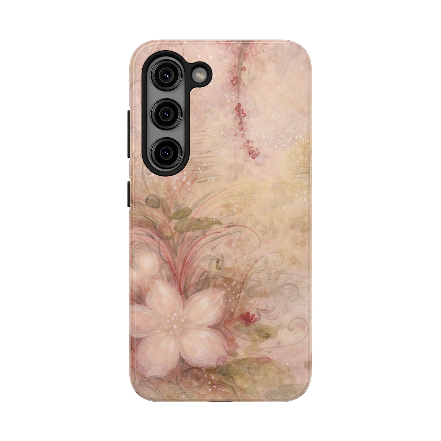 Antique Watercolor Floral - Protective Phone Case