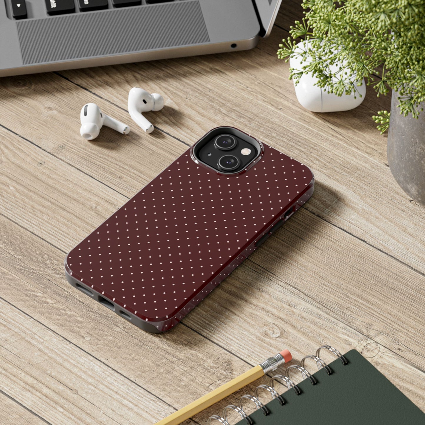 Red Polka Dots - Protective Phone Case