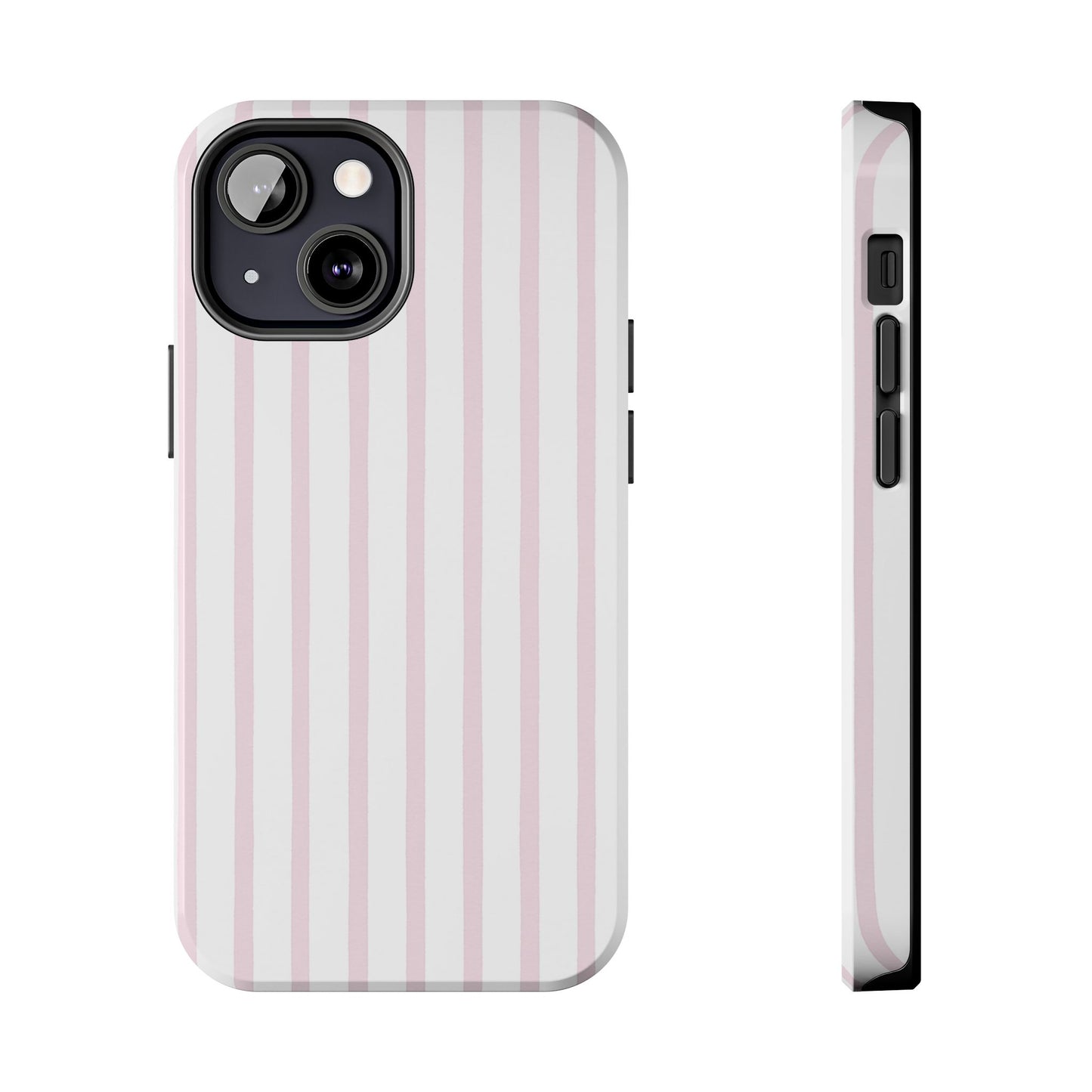 Pink Vertical Stripes - Protective Phone Case