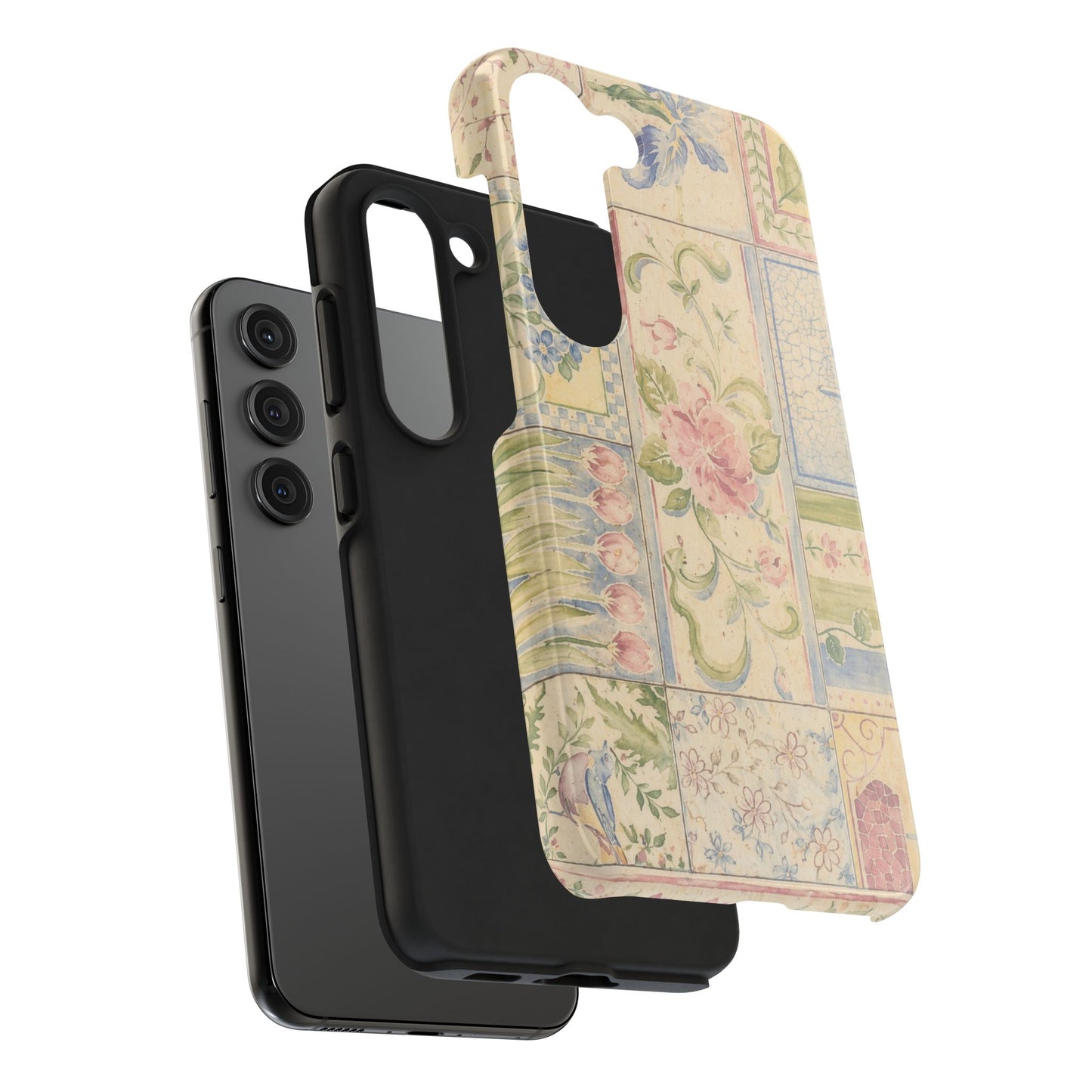 Floral Patchwork - Protective Phone Case