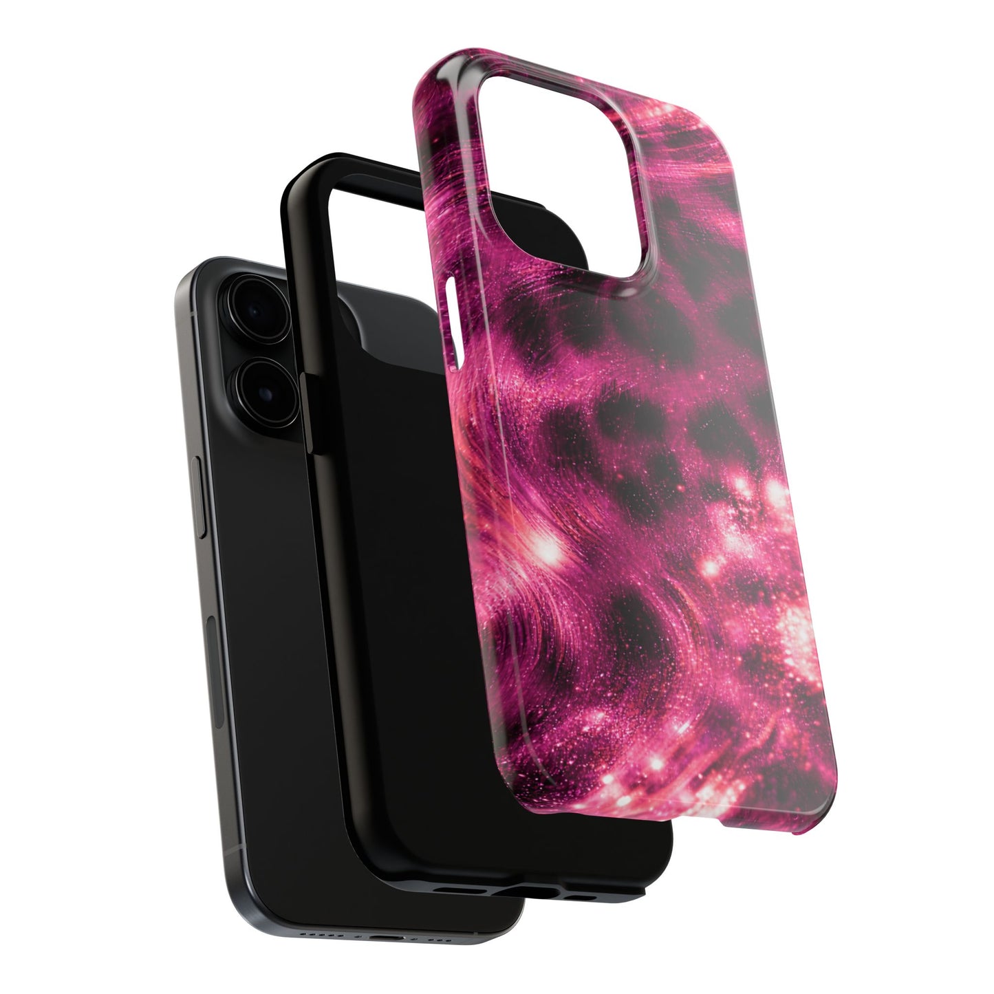 Magenta Y2K Leopard - Protective Phone Case