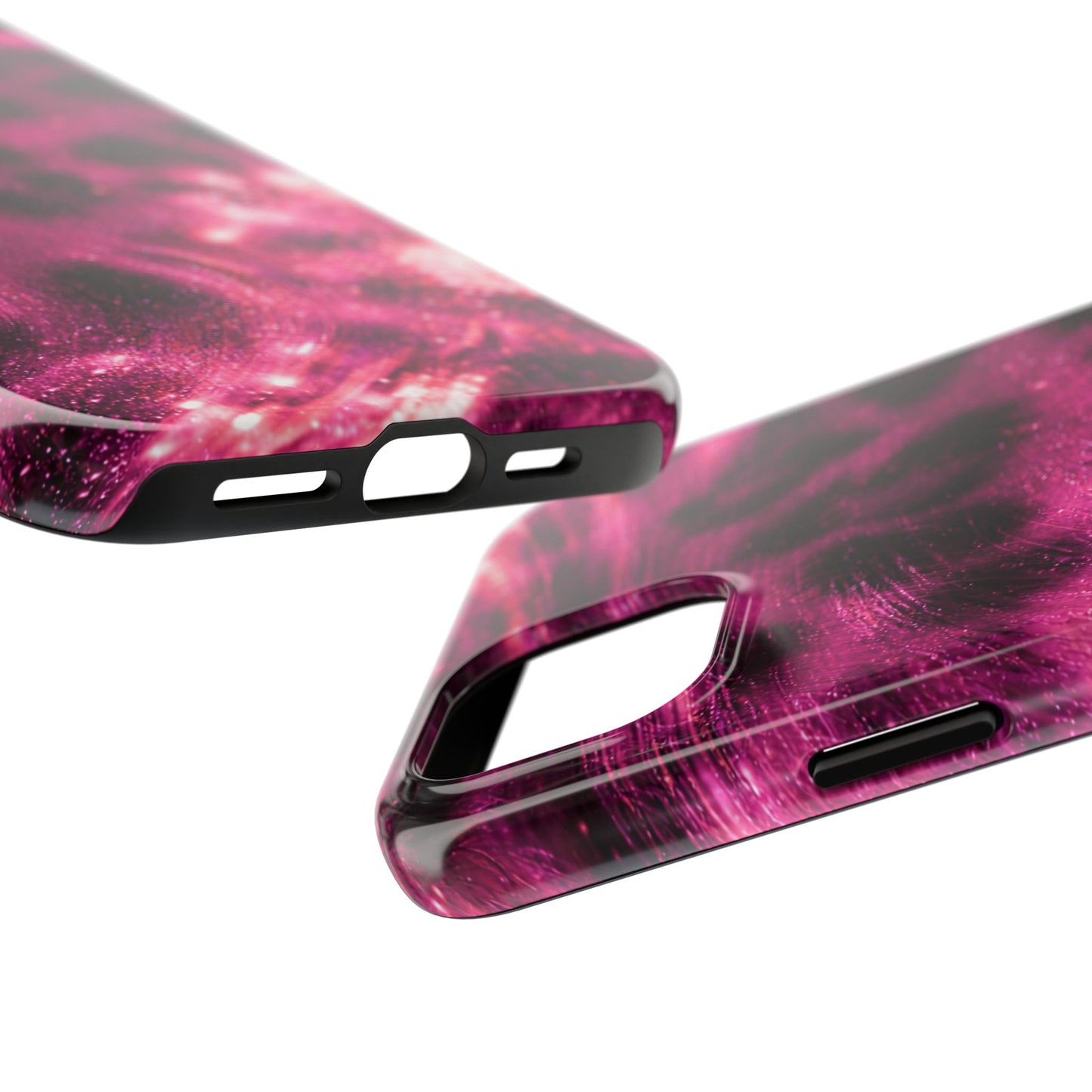 Magenta Y2K Leopard - Protective Phone Case