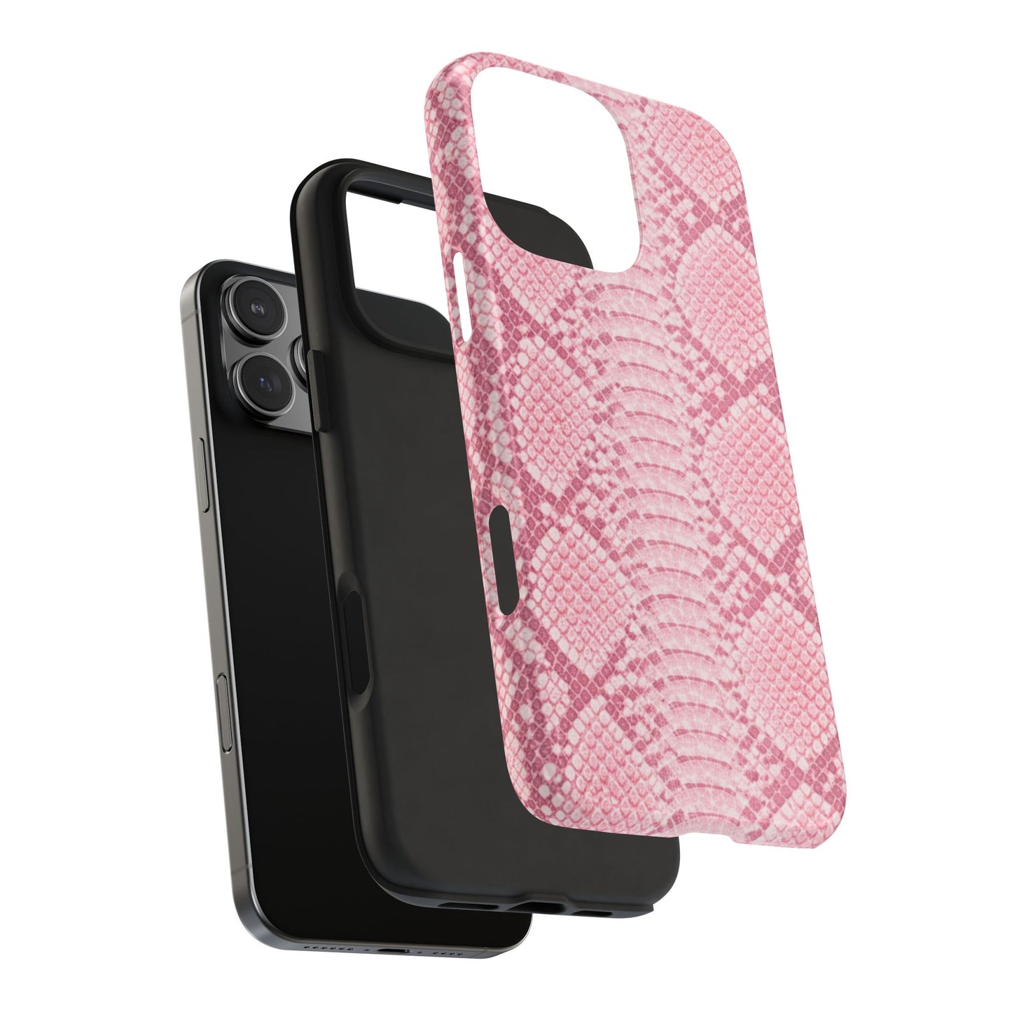 Pink Snake Skin - Protective Phone Case