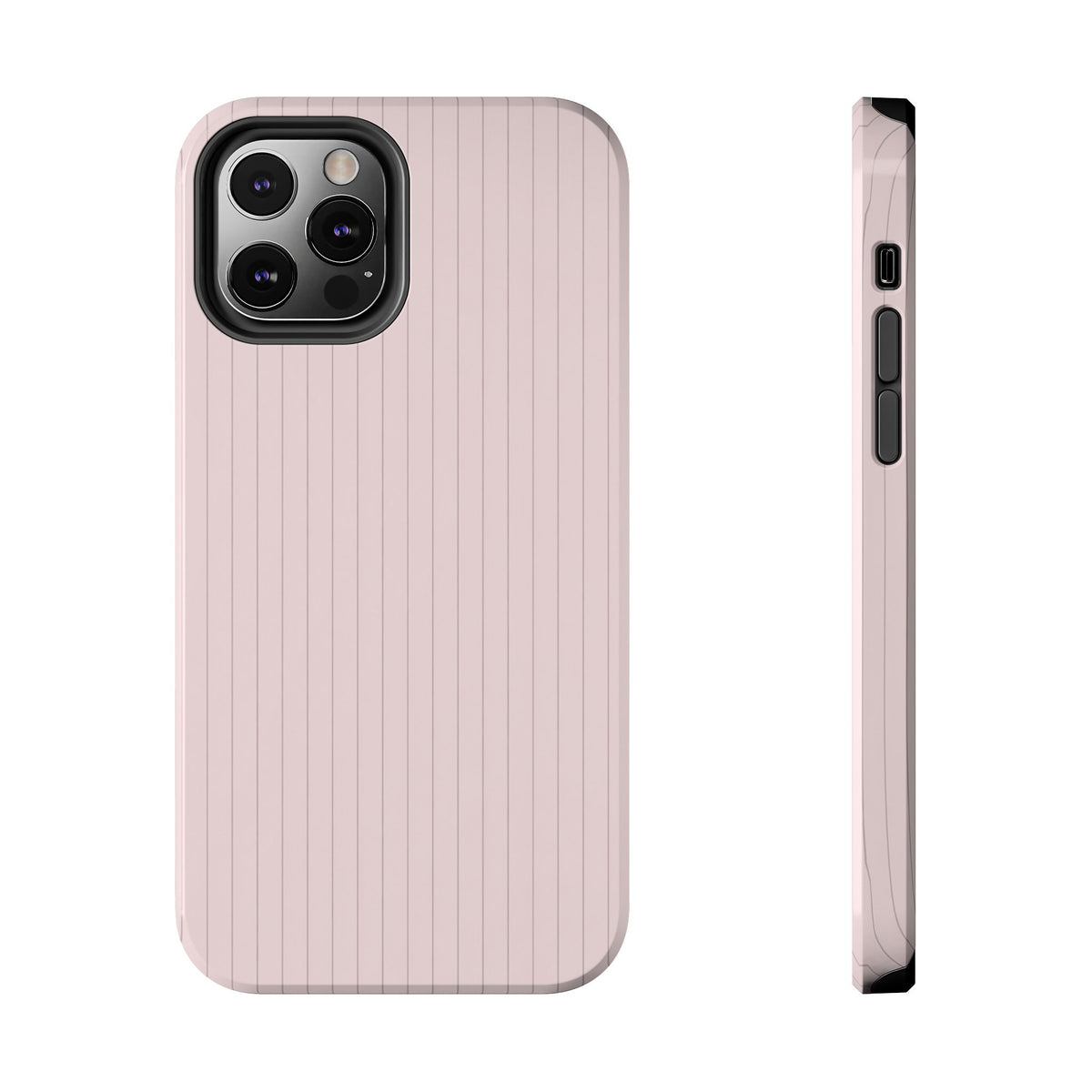 Blush Pinstripe - Protective Phone Case