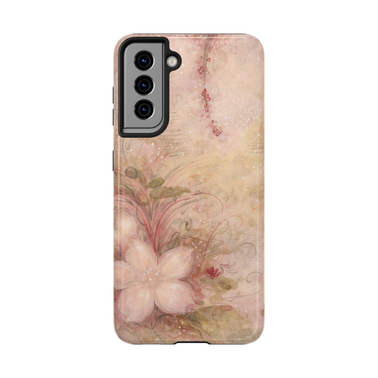 Antique Watercolor Floral - Protective Phone Case