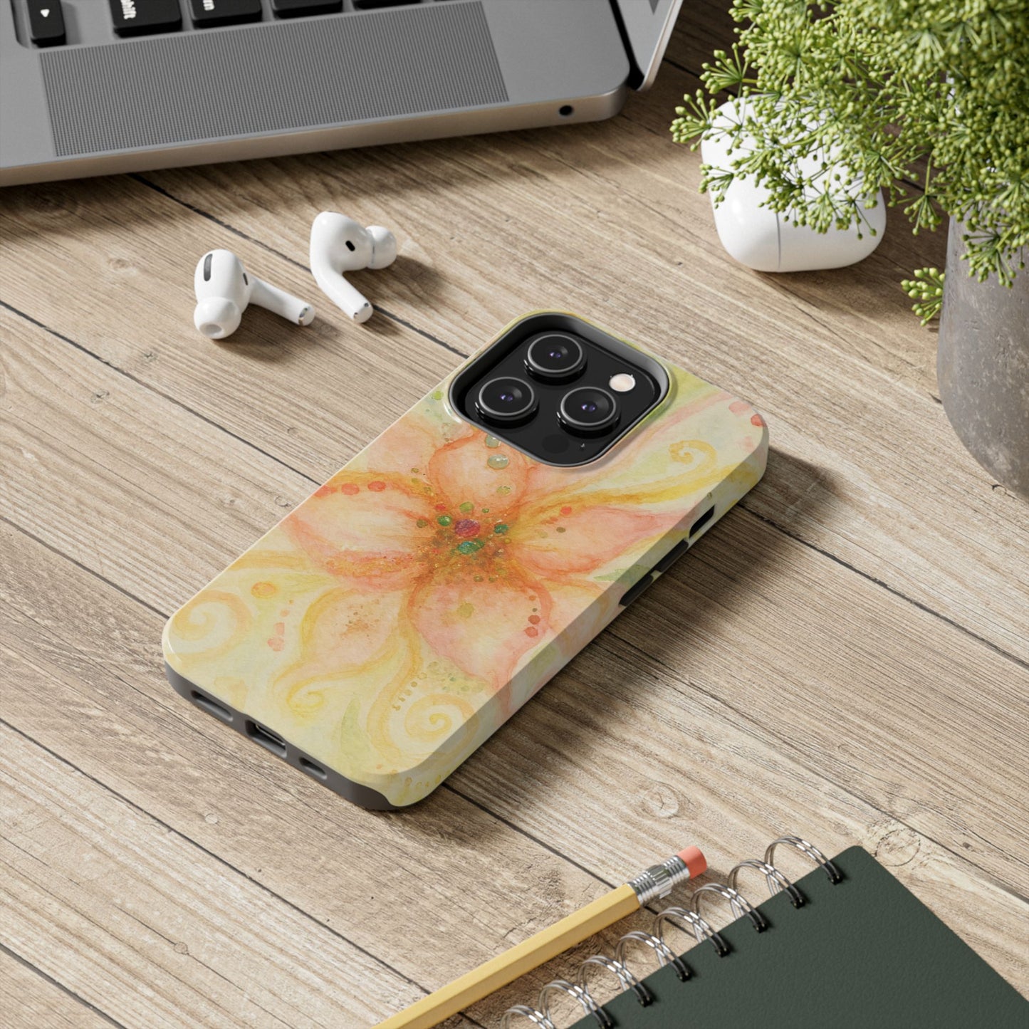 Shimmery Flower - Protective Phone Case