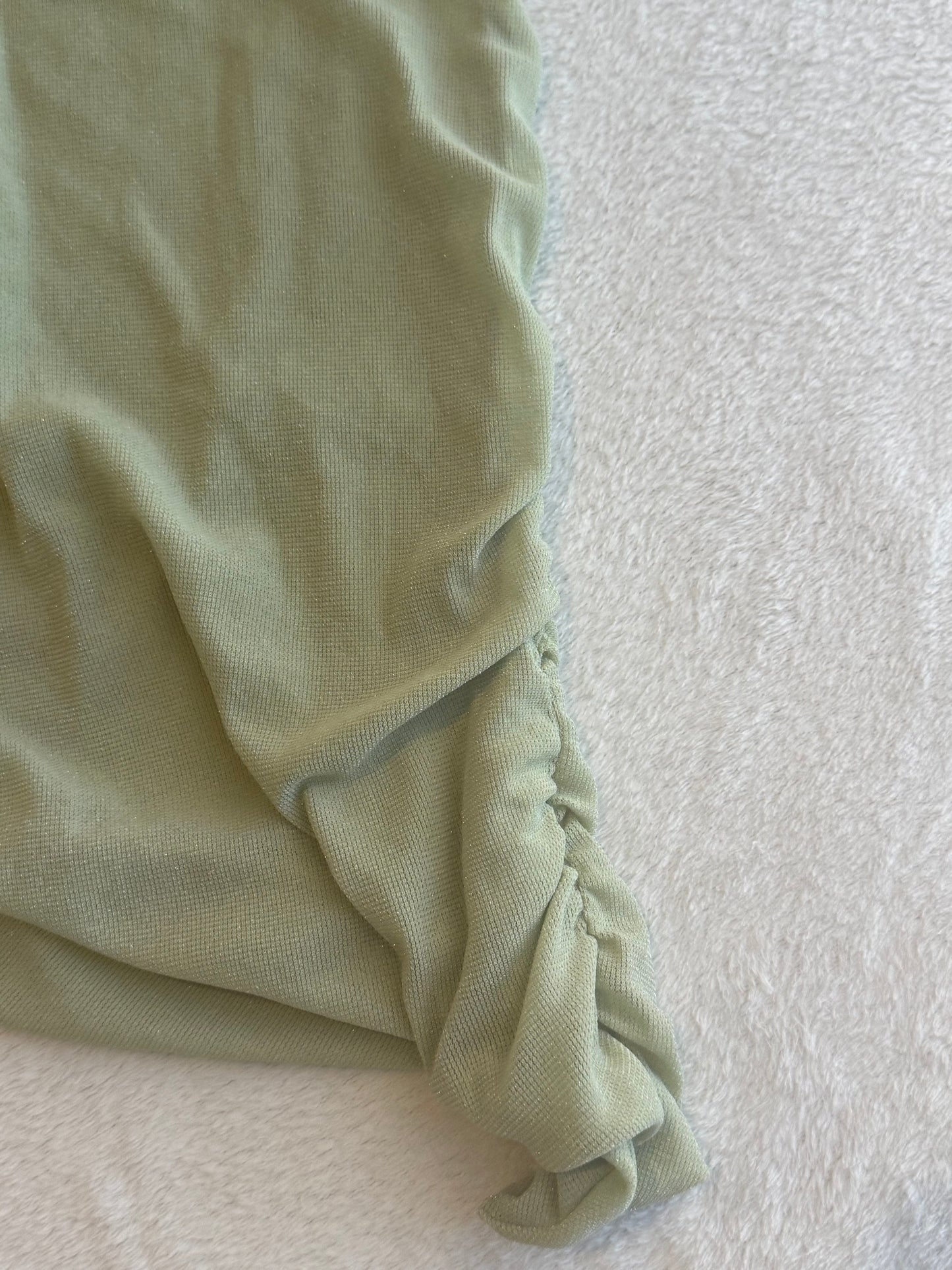 Pretty Green Top with Ruching