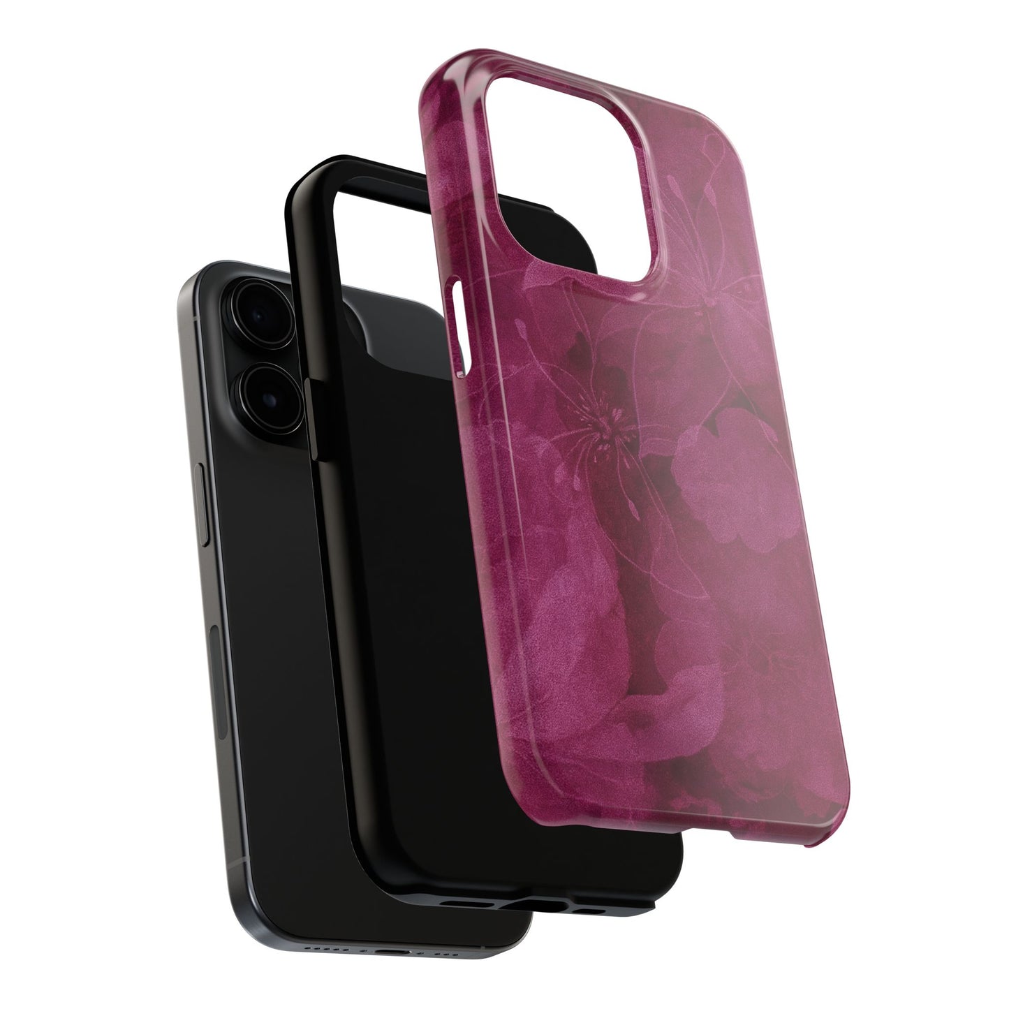 Magenta Petals - Protective Phone Case