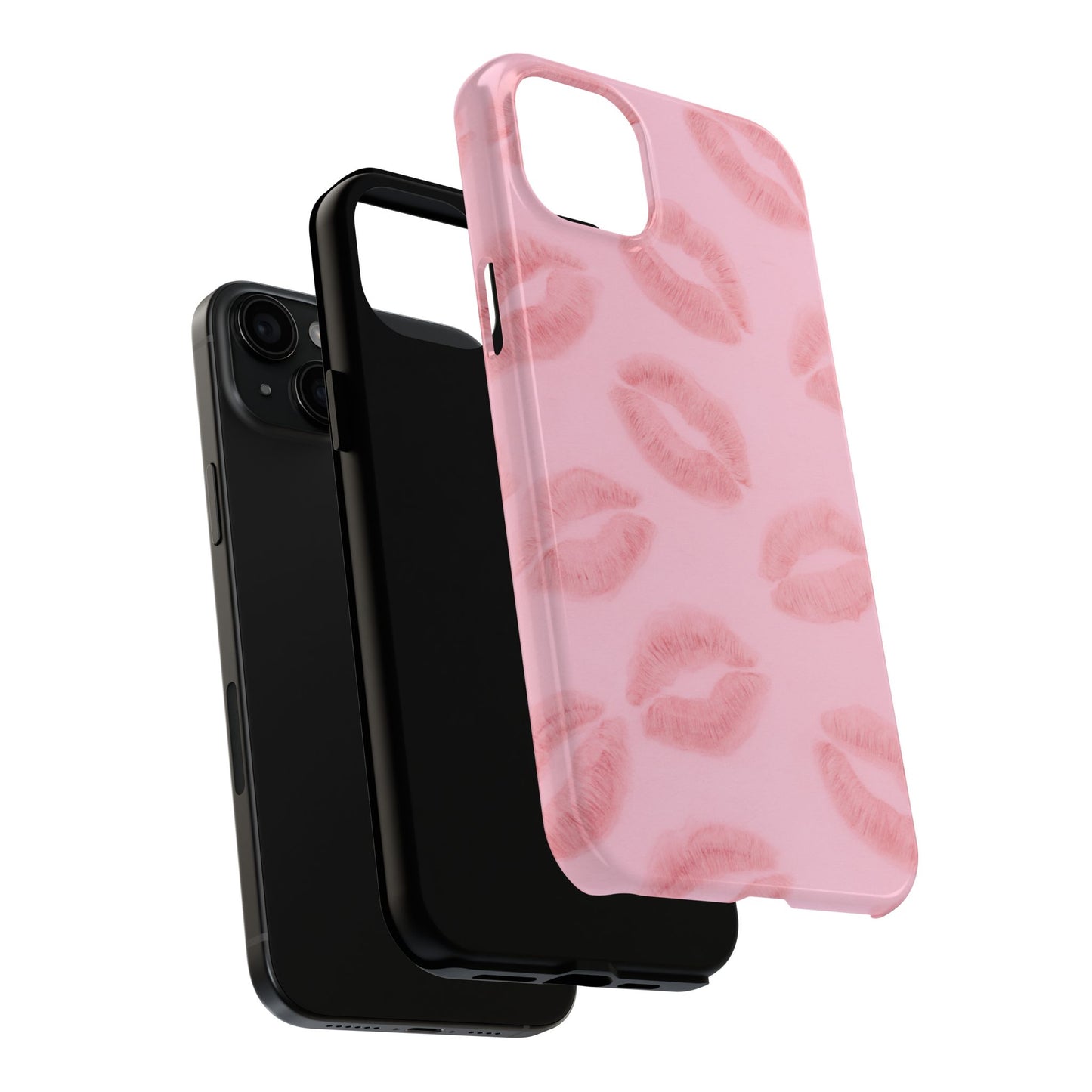 Pink Rosy Kisses - Protective Phone Case
