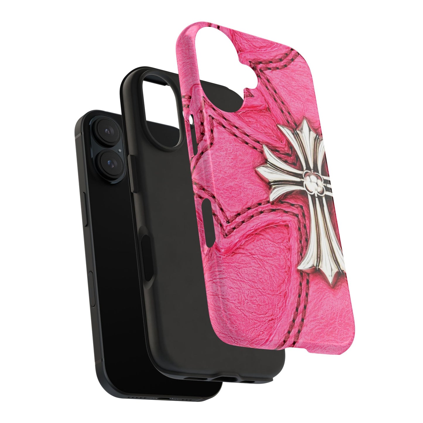 Pink Cross - Protective Phone Case