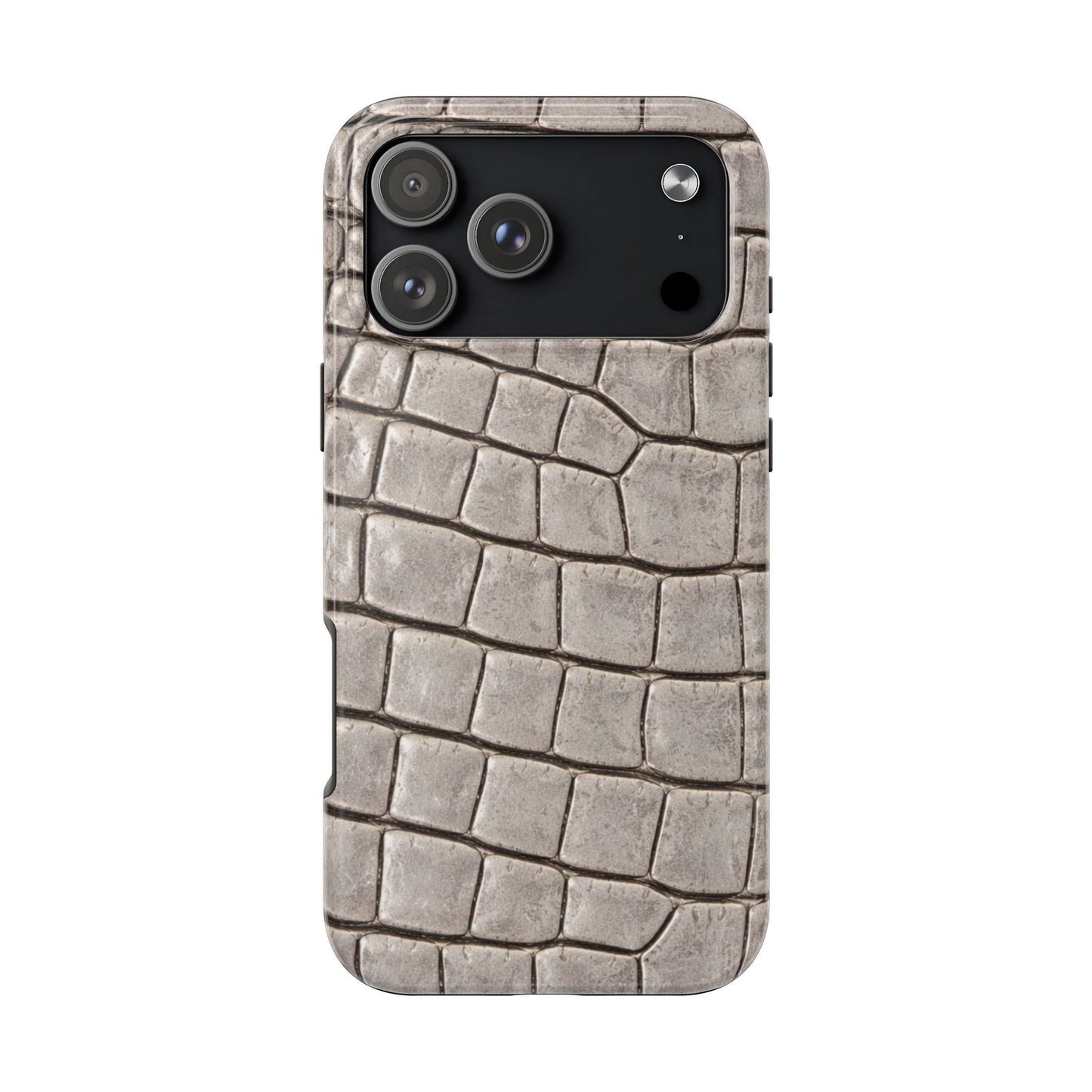 2000s Grey Crocodile - Protective Phone Case