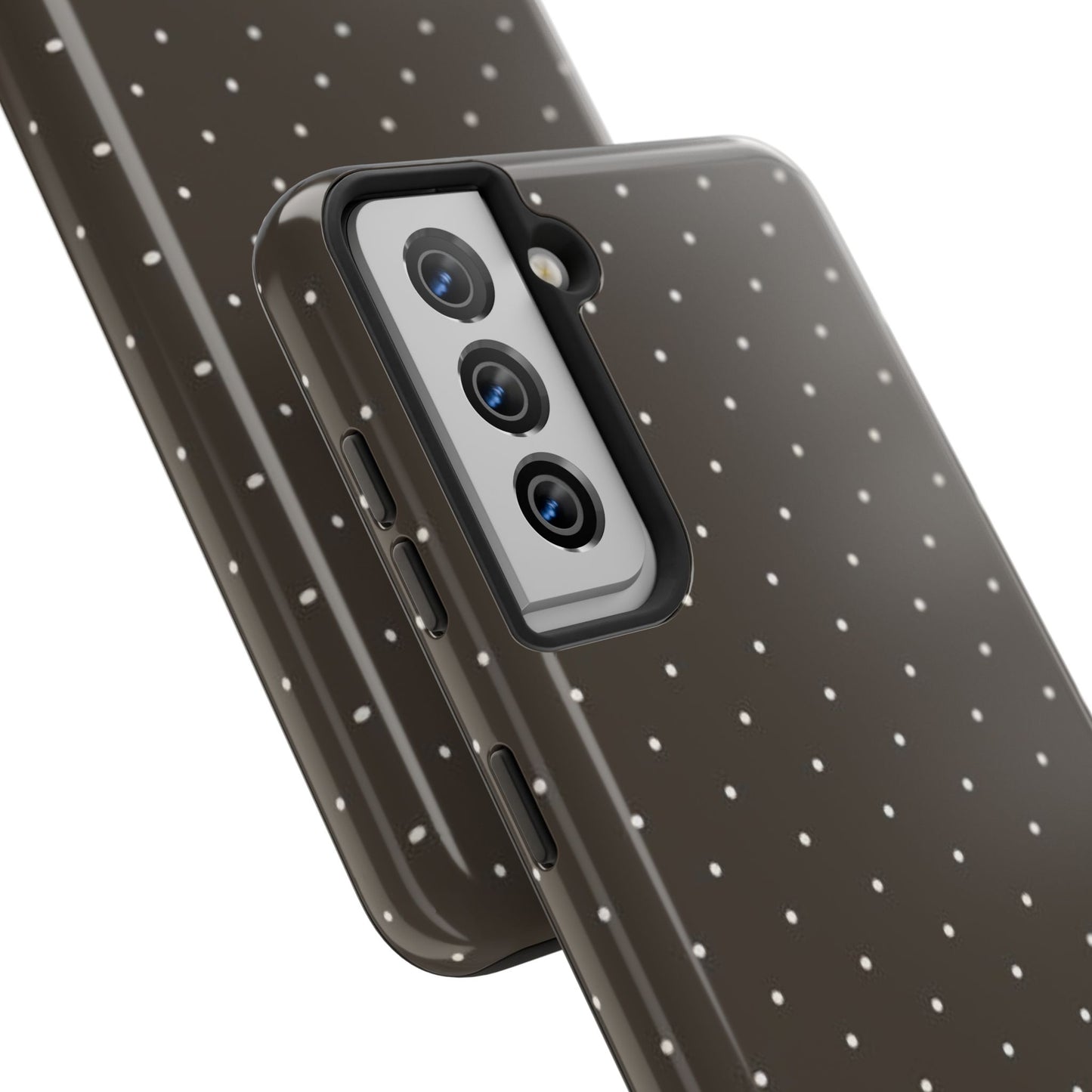 Brown Mini Polka Dot - Protective Phone Case