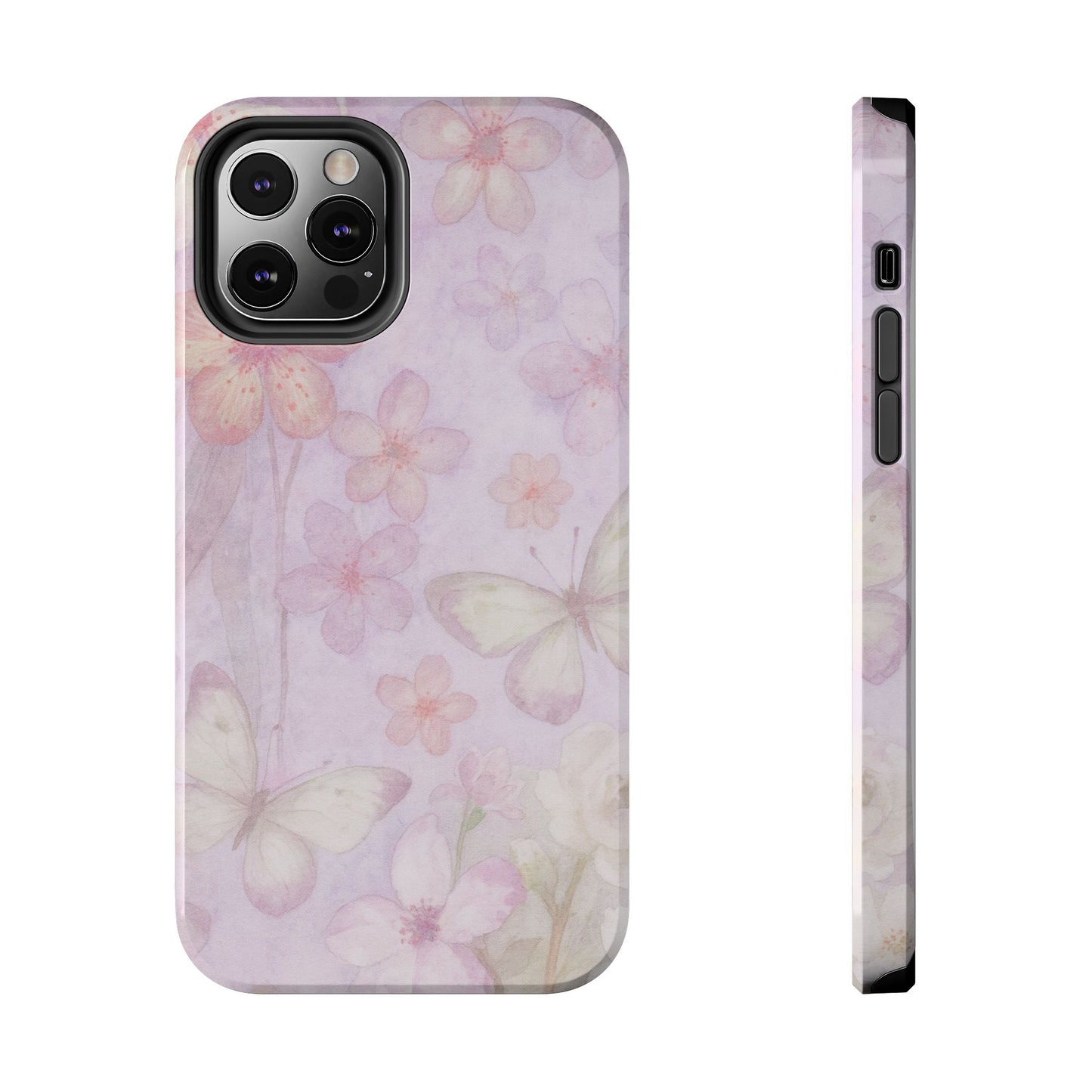 Lilac Butterfly - Protective Phone Case