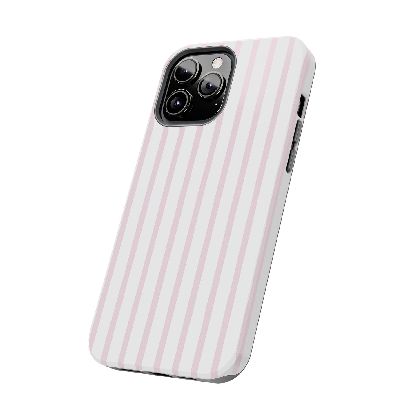 Pink Vertical Stripes - Protective Phone Case