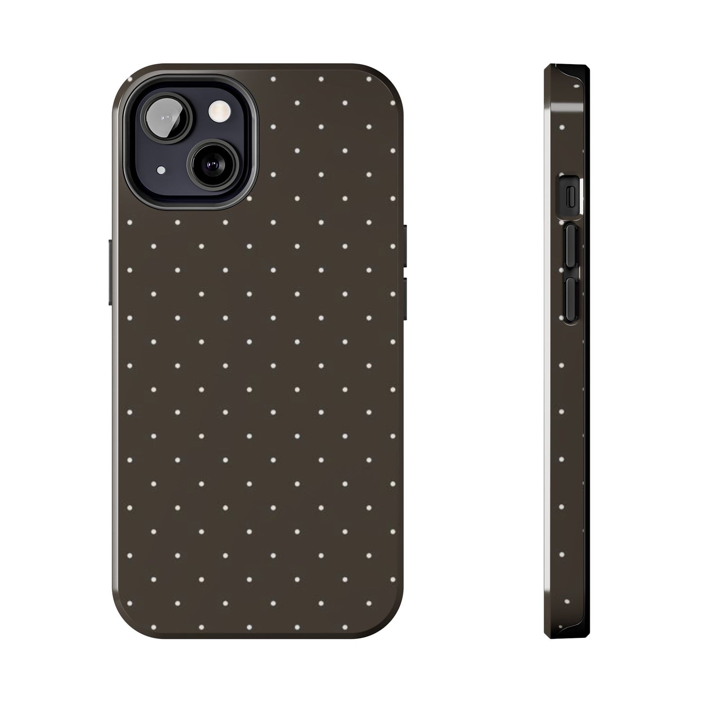Brown Mini Polka Dot - Protective Phone Case