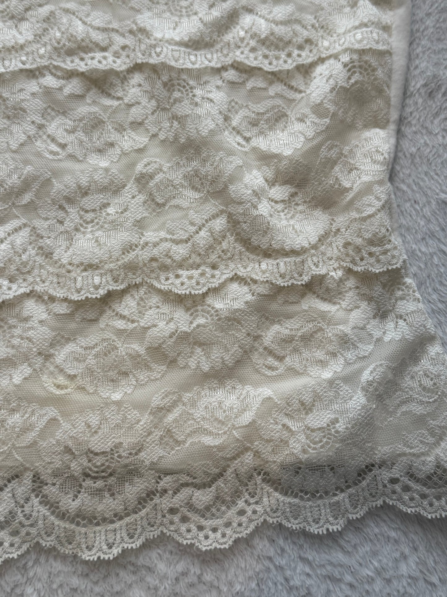 White Lace Tube Top