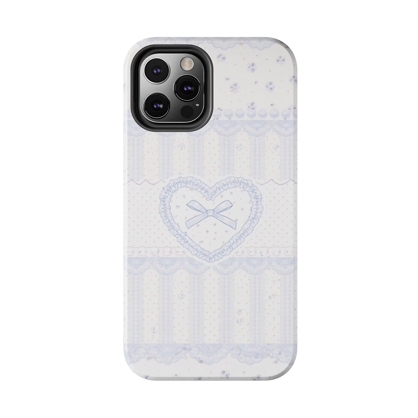Coquette Blue Lace - Protective Phone Case