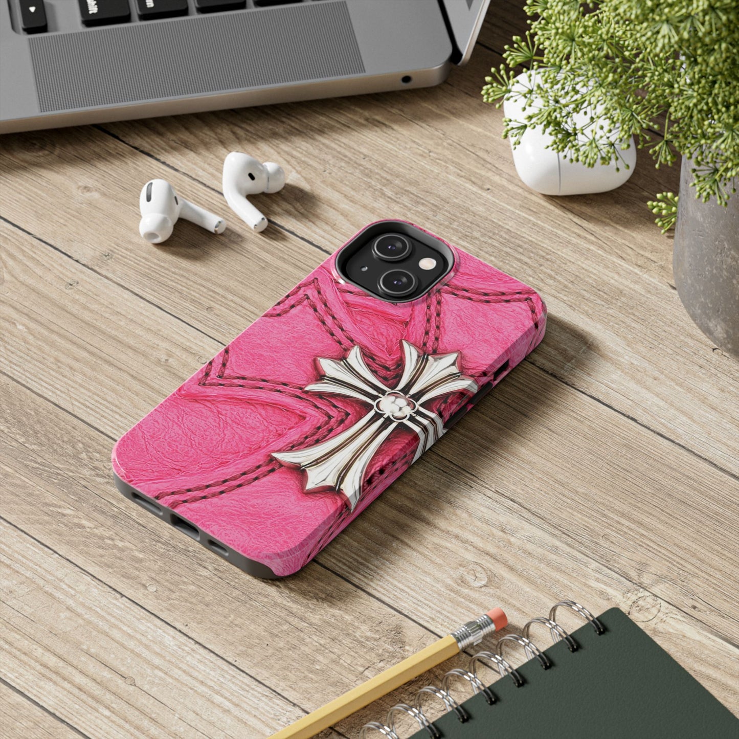 Pink Cross - Protective Phone Case