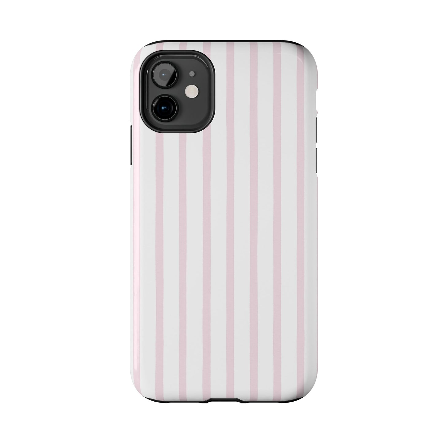 Pink Vertical Stripes - Protective Phone Case