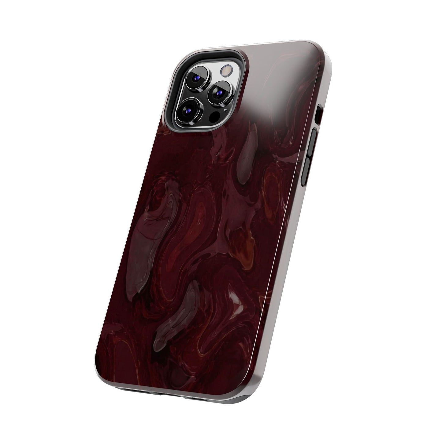 Glossy Maroon - Protective Phone Case