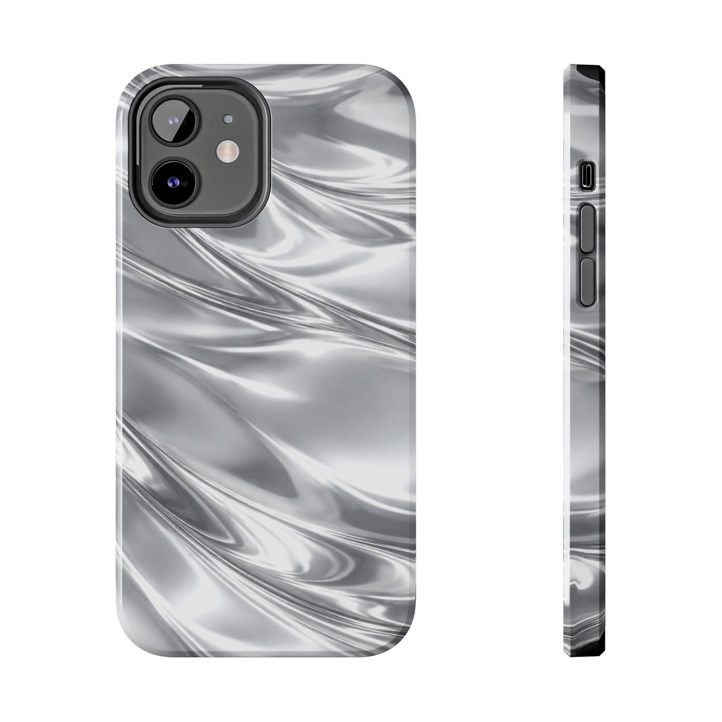Silver Metallic - Protective Phone Case