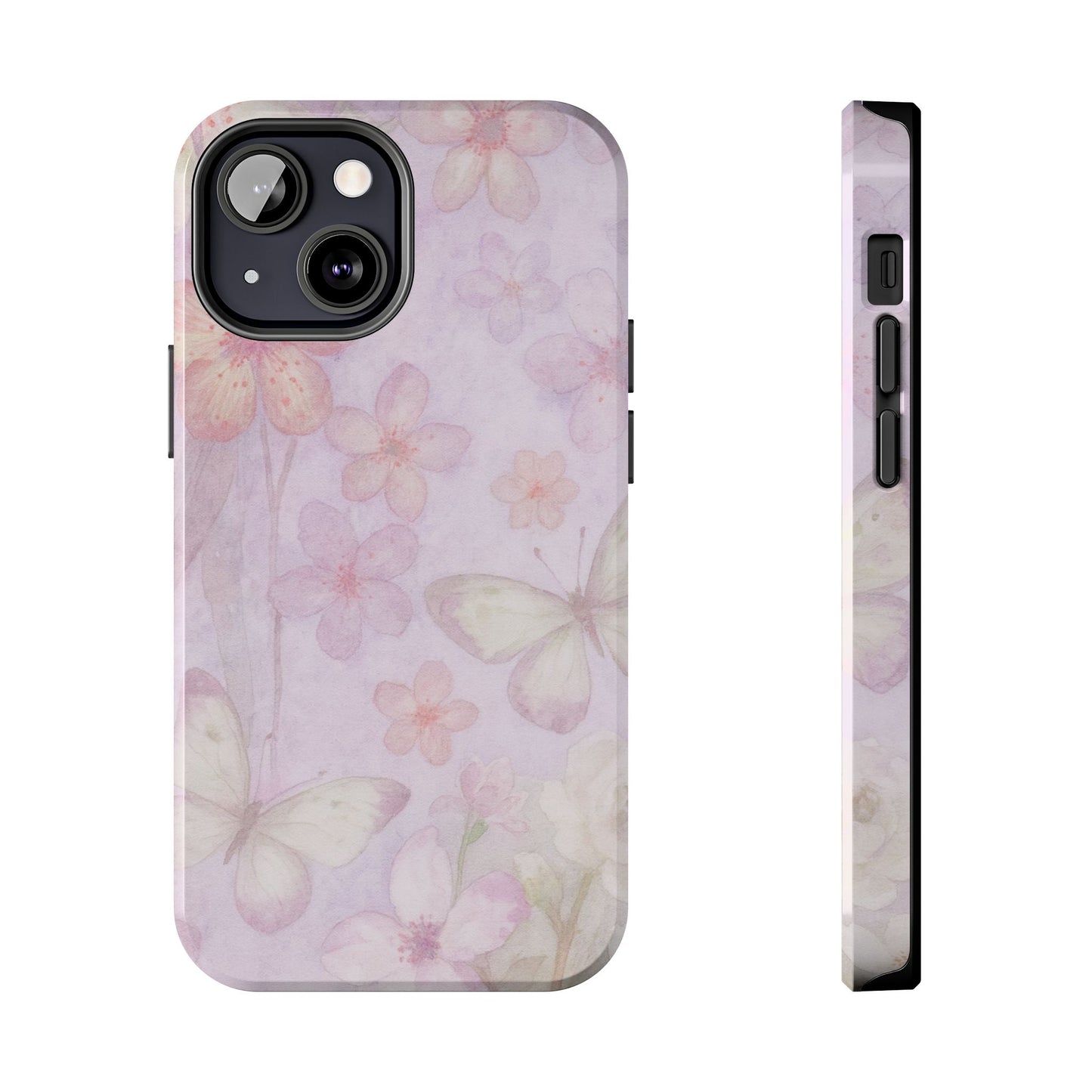 Lilac Butterfly - Protective Phone Case