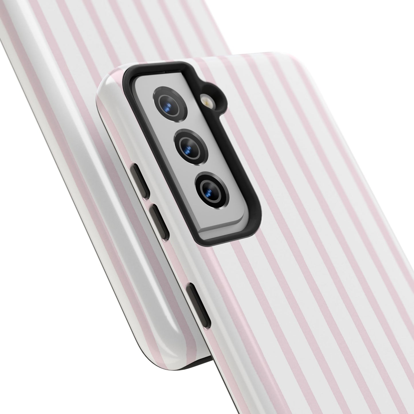 Pink Vertical Stripes - Protective Phone Case