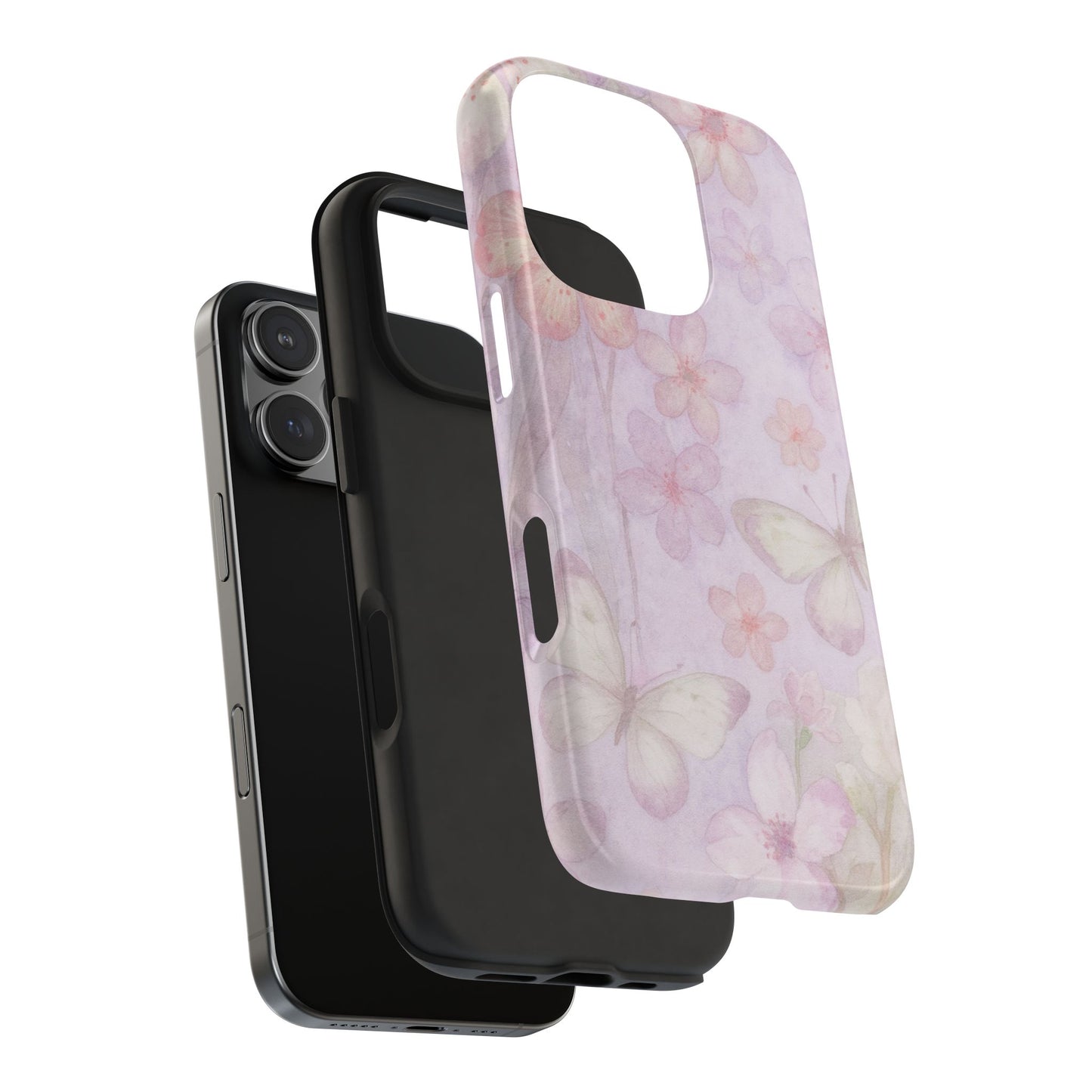 Lilac Butterfly - Protective Phone Case