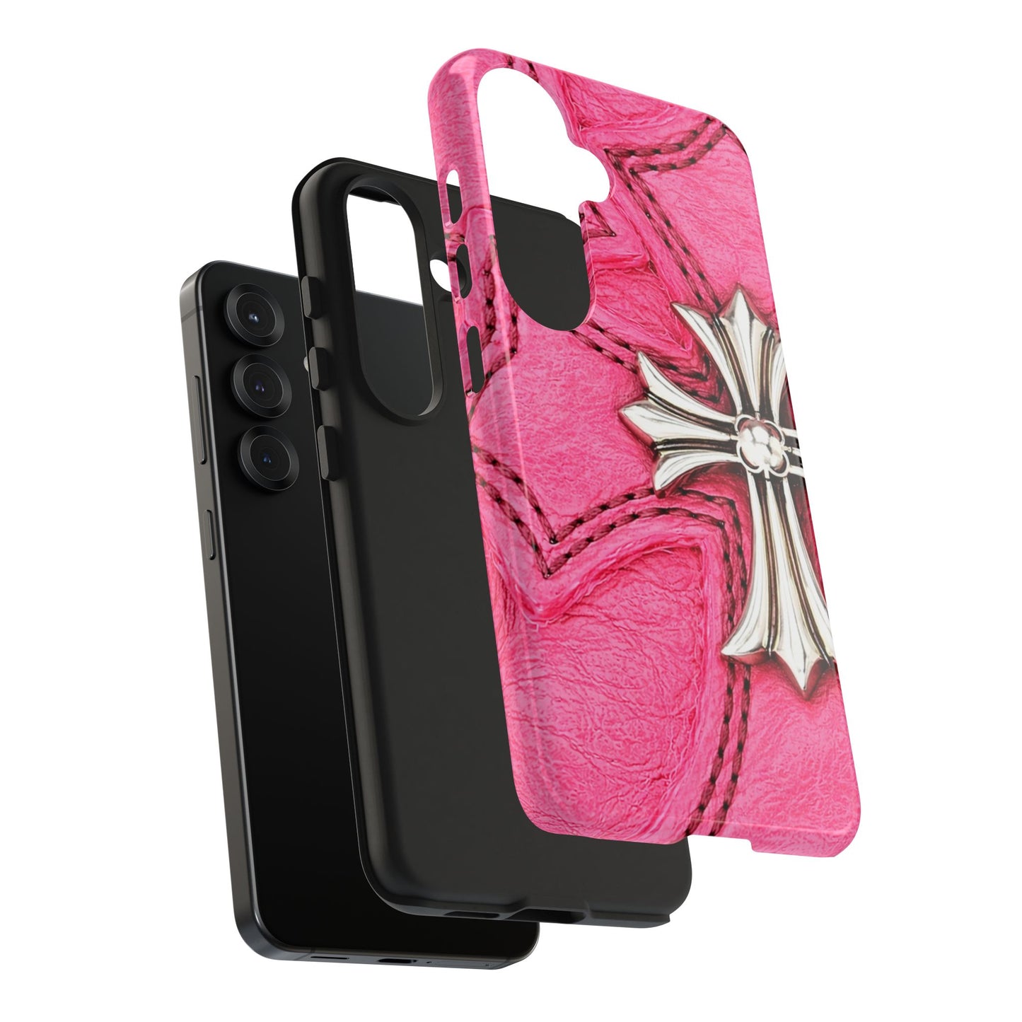 Pink Cross - Protective Phone Case