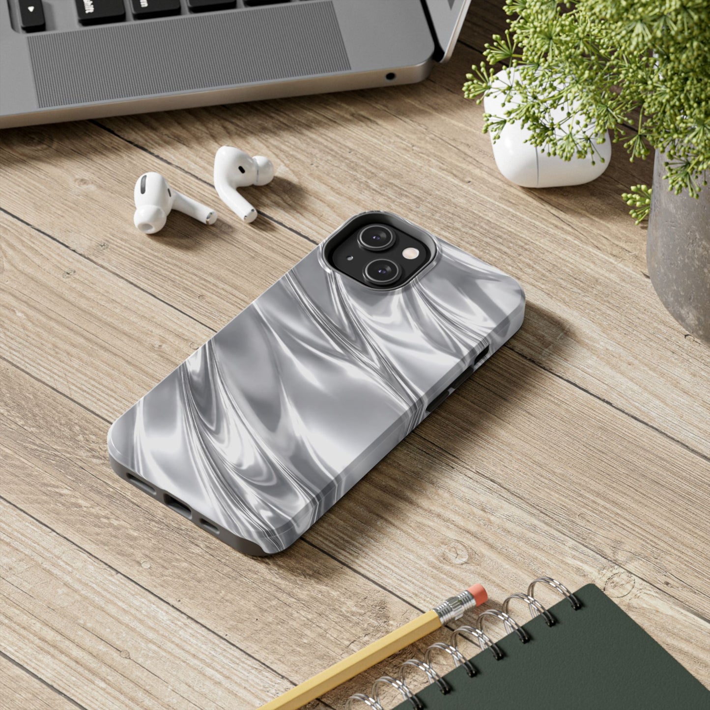 Silver Metallic - Protective Phone Case
