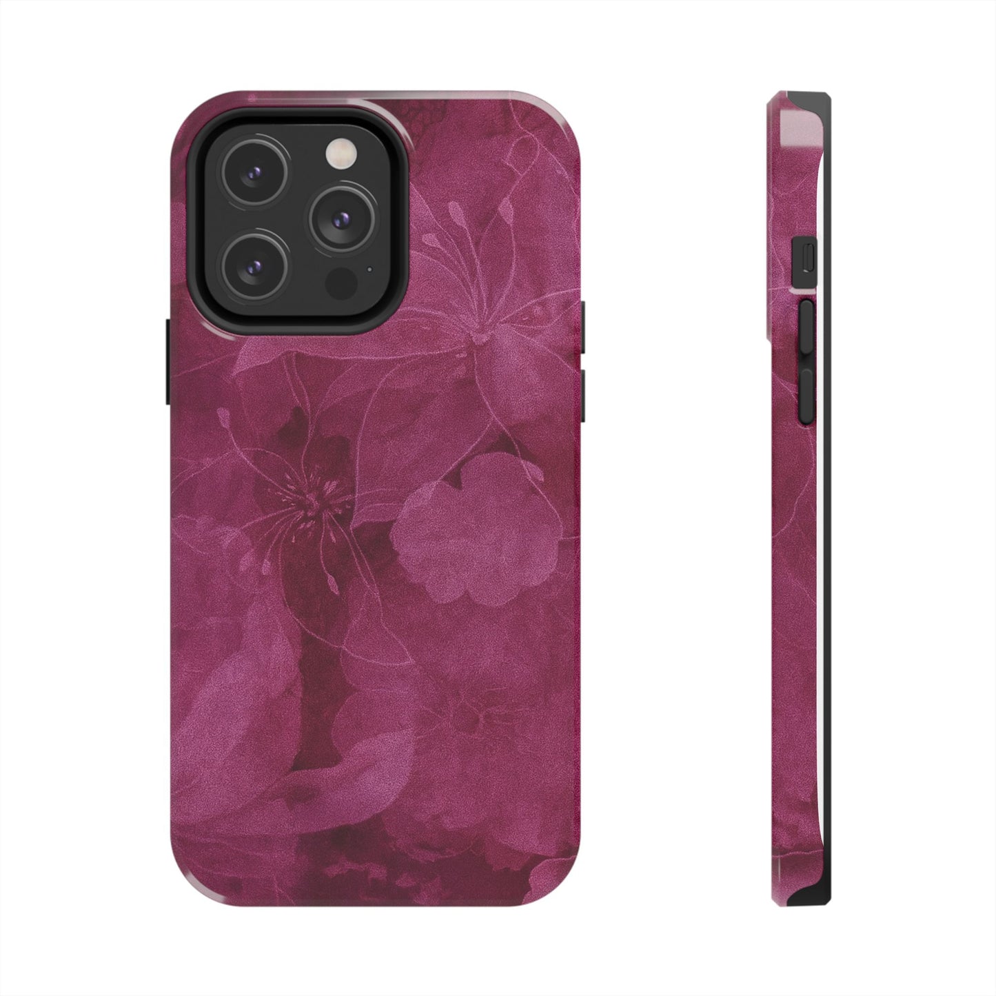 Magenta Petals - Protective Phone Case