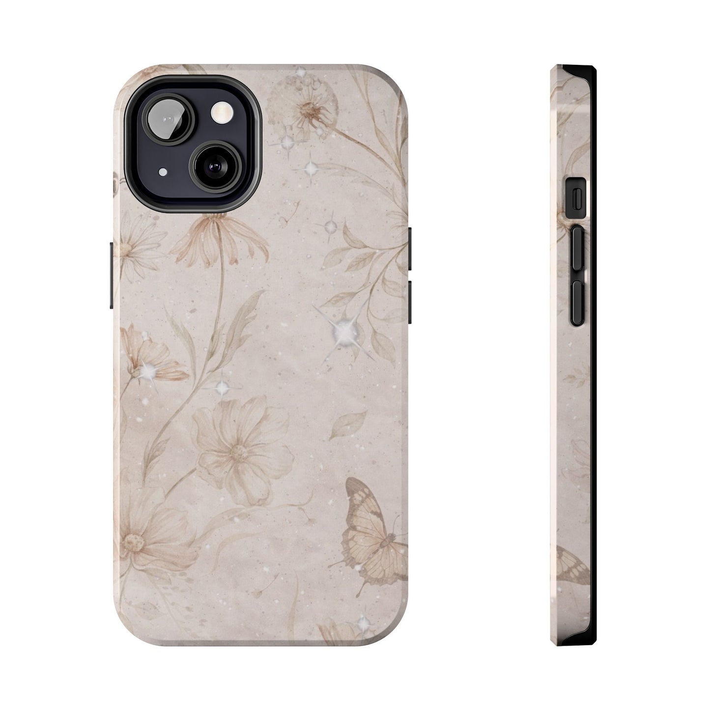 Beige Bloom - Protective Phone Case