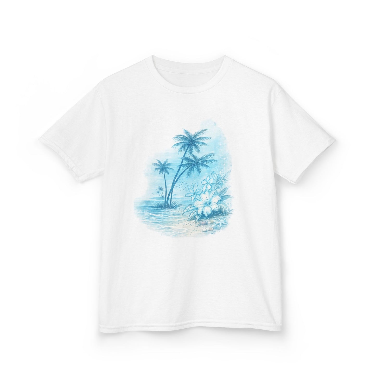 Blue Tropical - Baby Tee