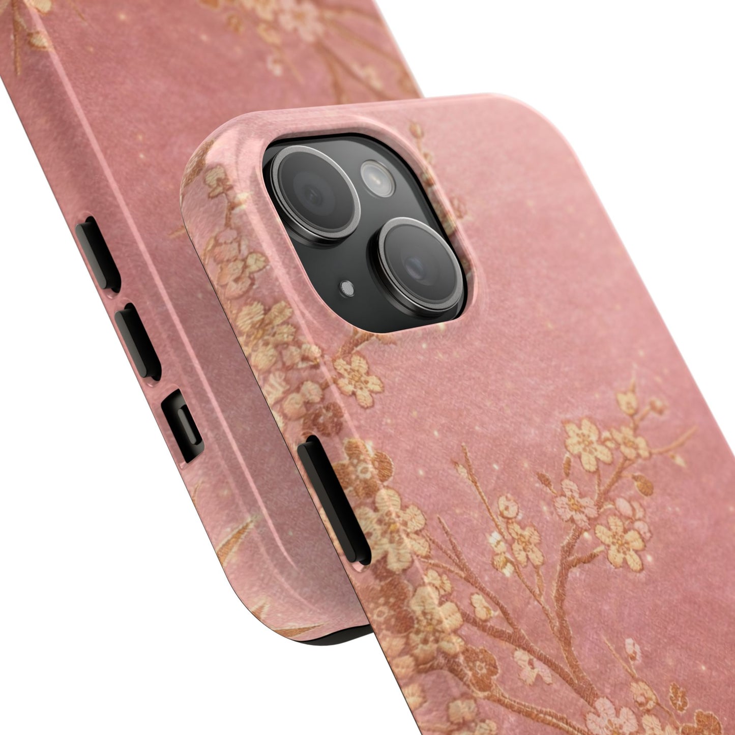 Pink Gold Cherry Blossom - Protective Phone Case