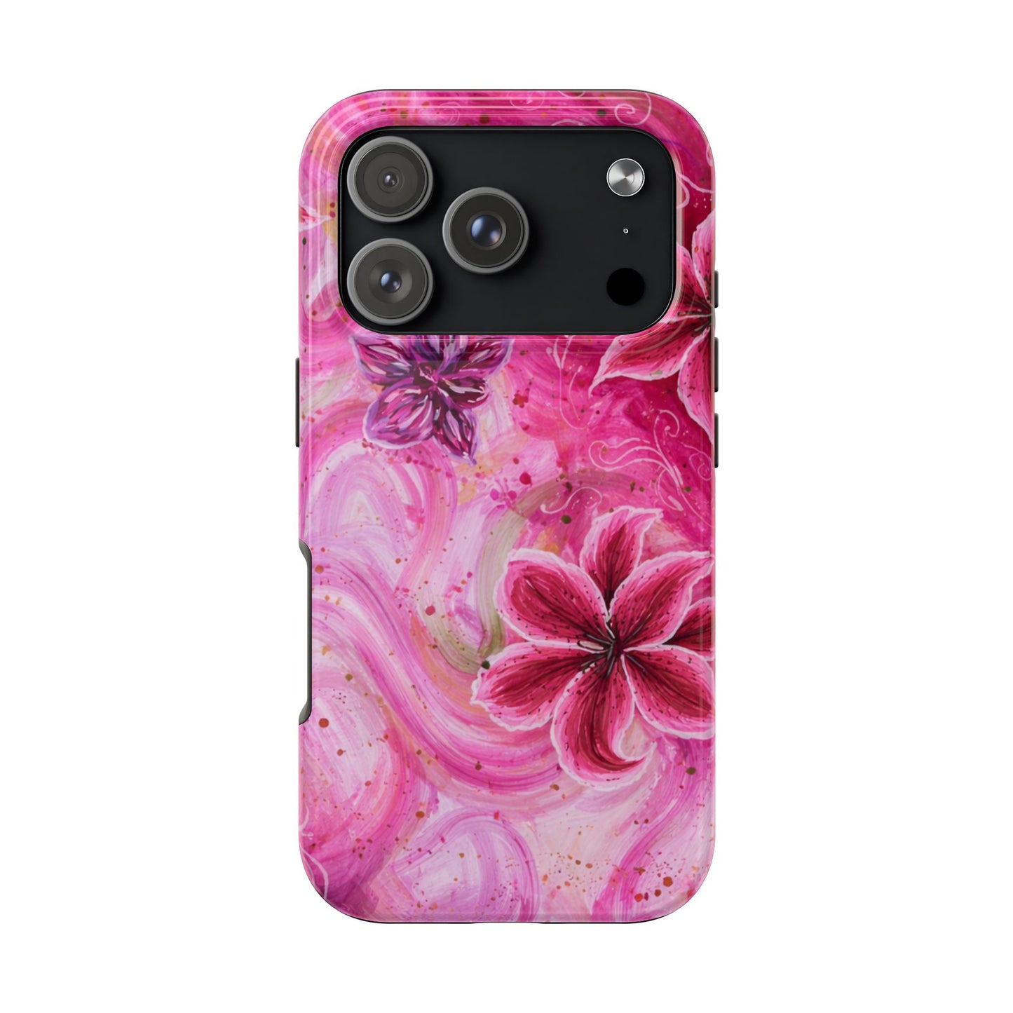 Watercolor Hibiscus - Protective Phone Case