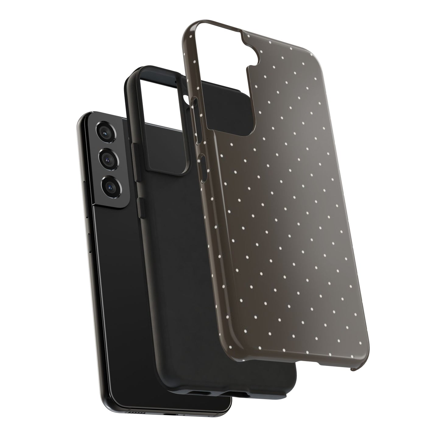 Brown Mini Polka Dot - Protective Phone Case