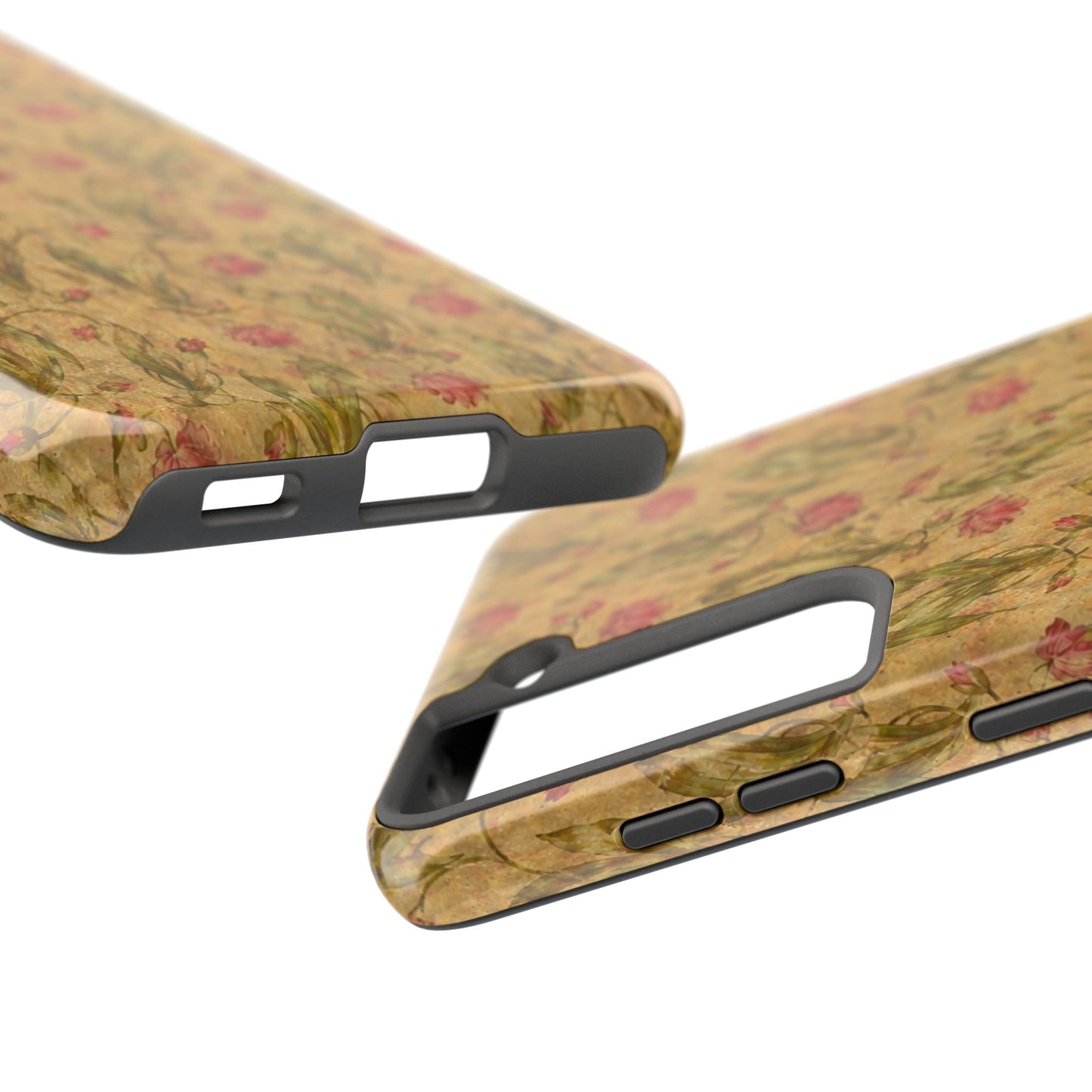 Roses on Aged Paper - Protective Phone Case