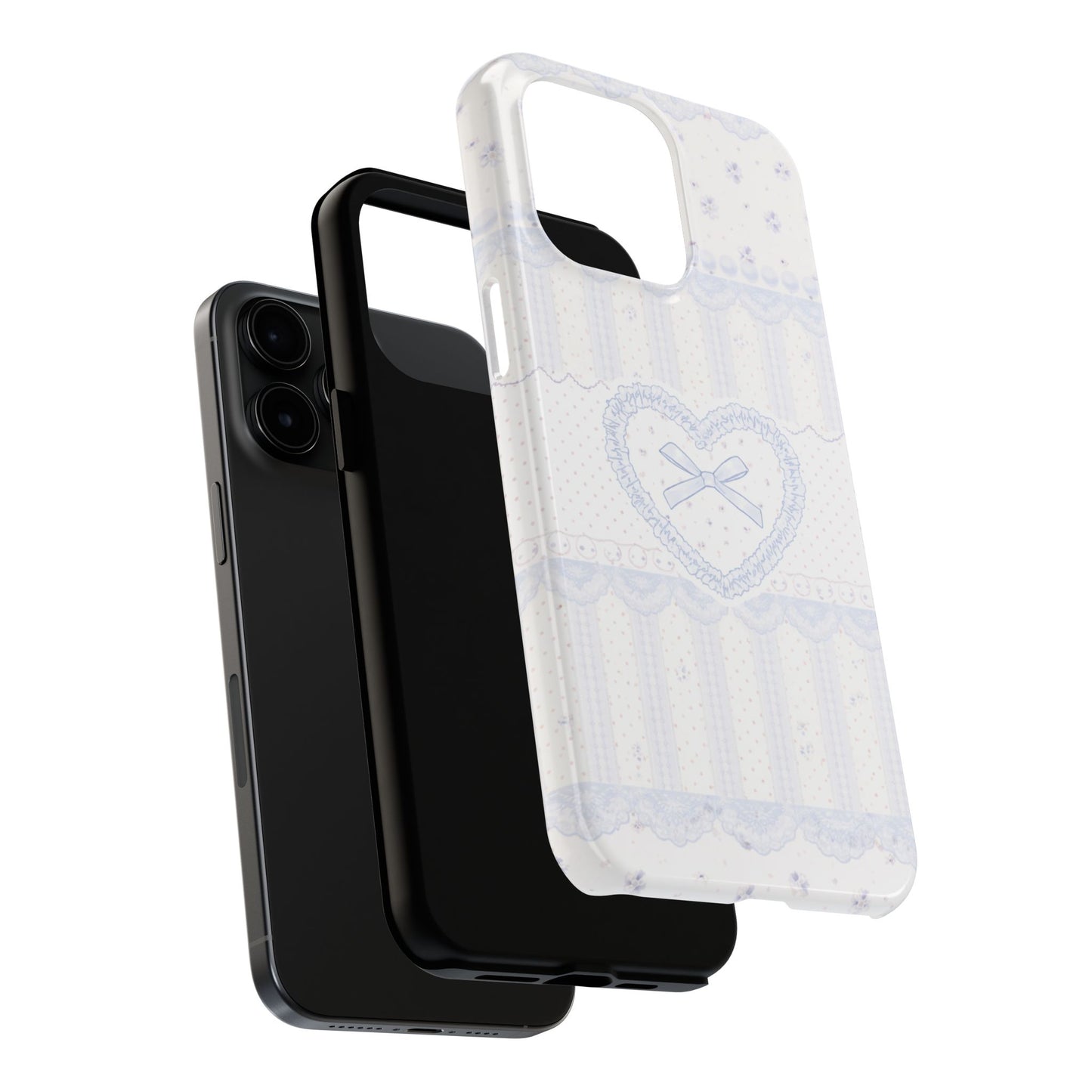 Coquette Blue Lace - Protective Phone Case