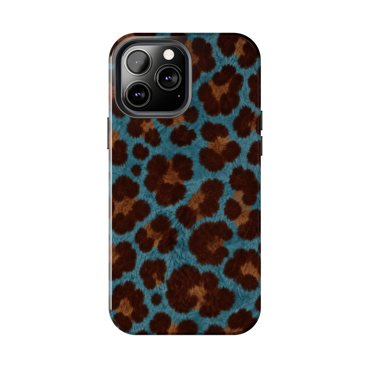 Teal Leopard - Protective Phone Case