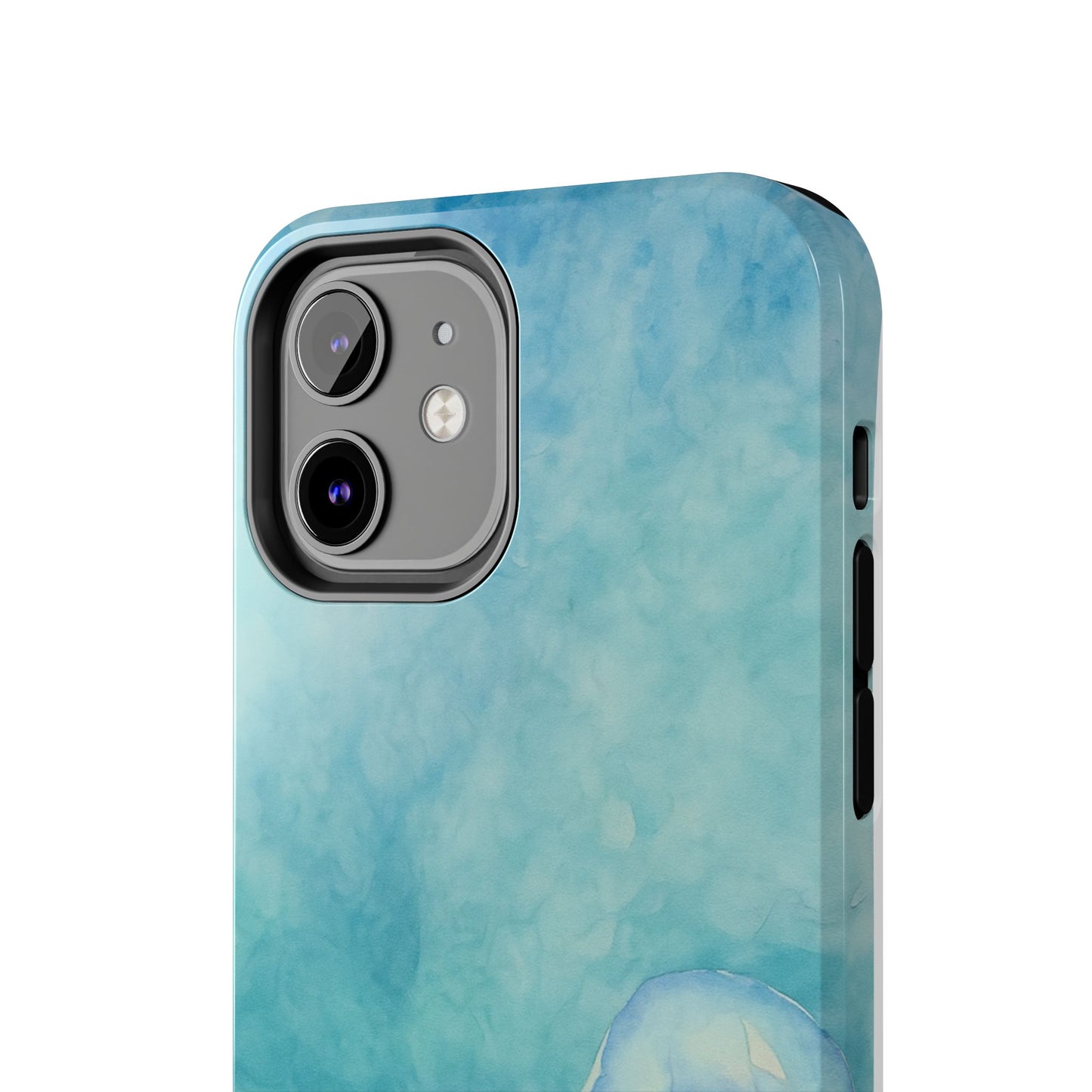 Sea-Blue Jellyfish - Protective Phone Case