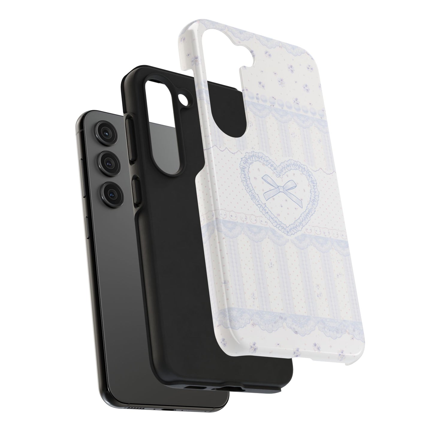 Coquette Blue Lace - Protective Phone Case