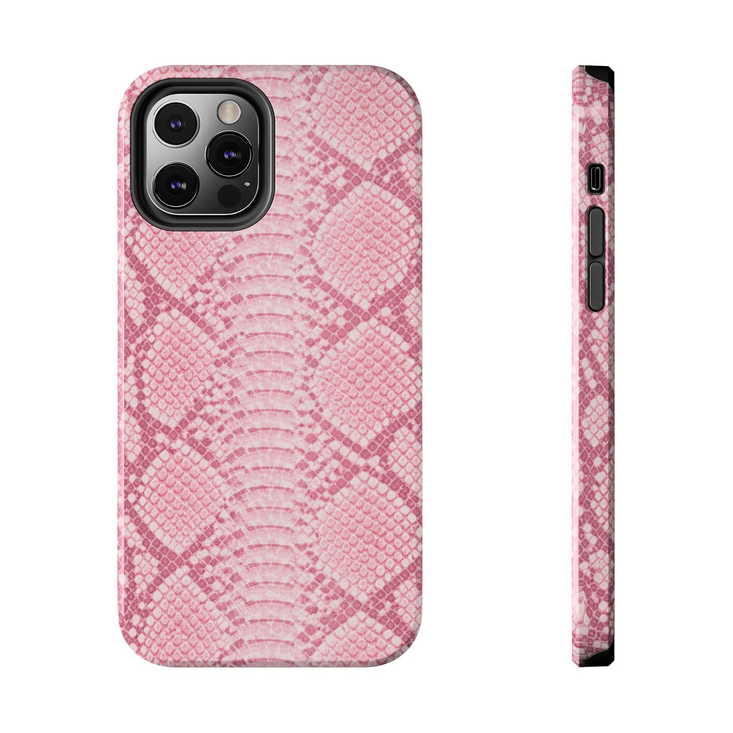 Pink Snake Skin - Protective Phone Case