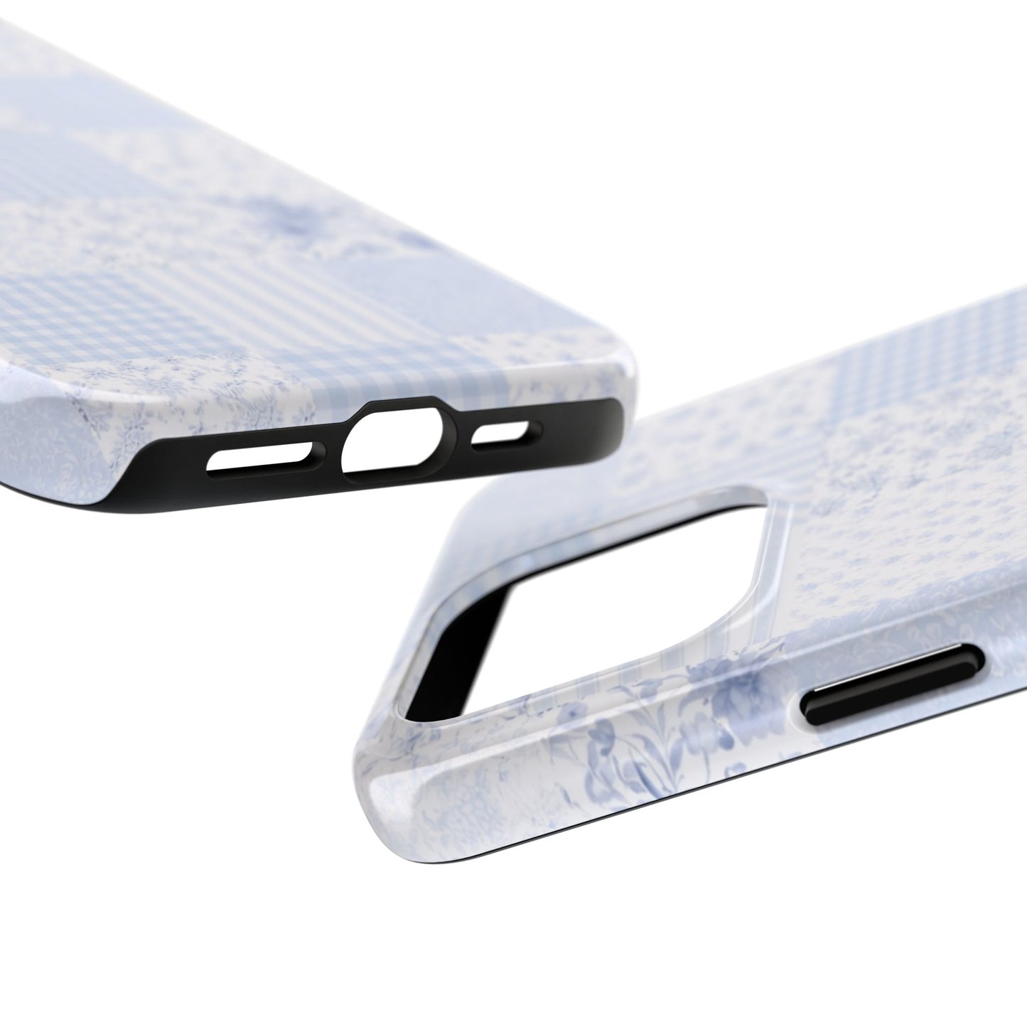 Baby Blue Plaid - Protective Phone Case