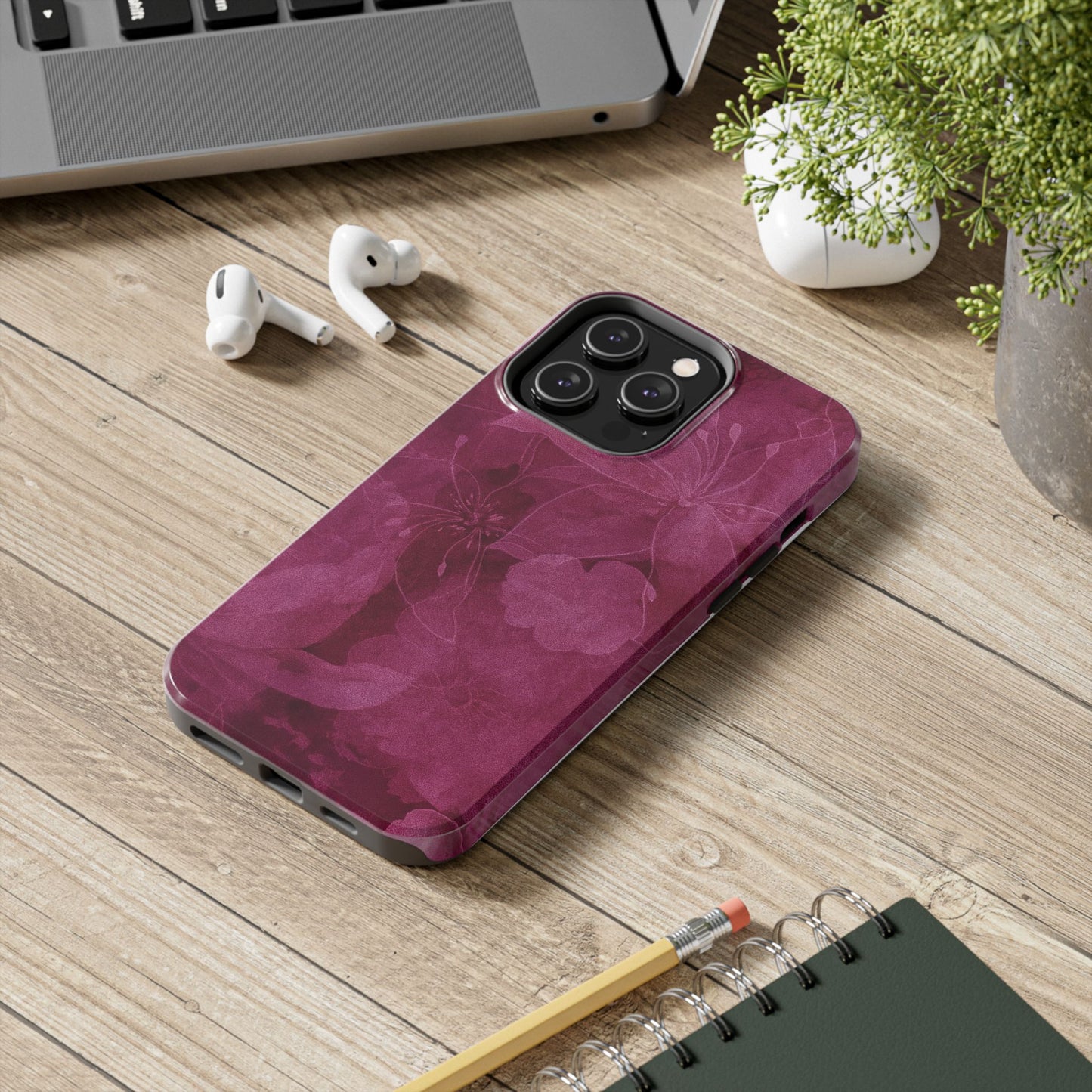 Magenta Petals - Protective Phone Case